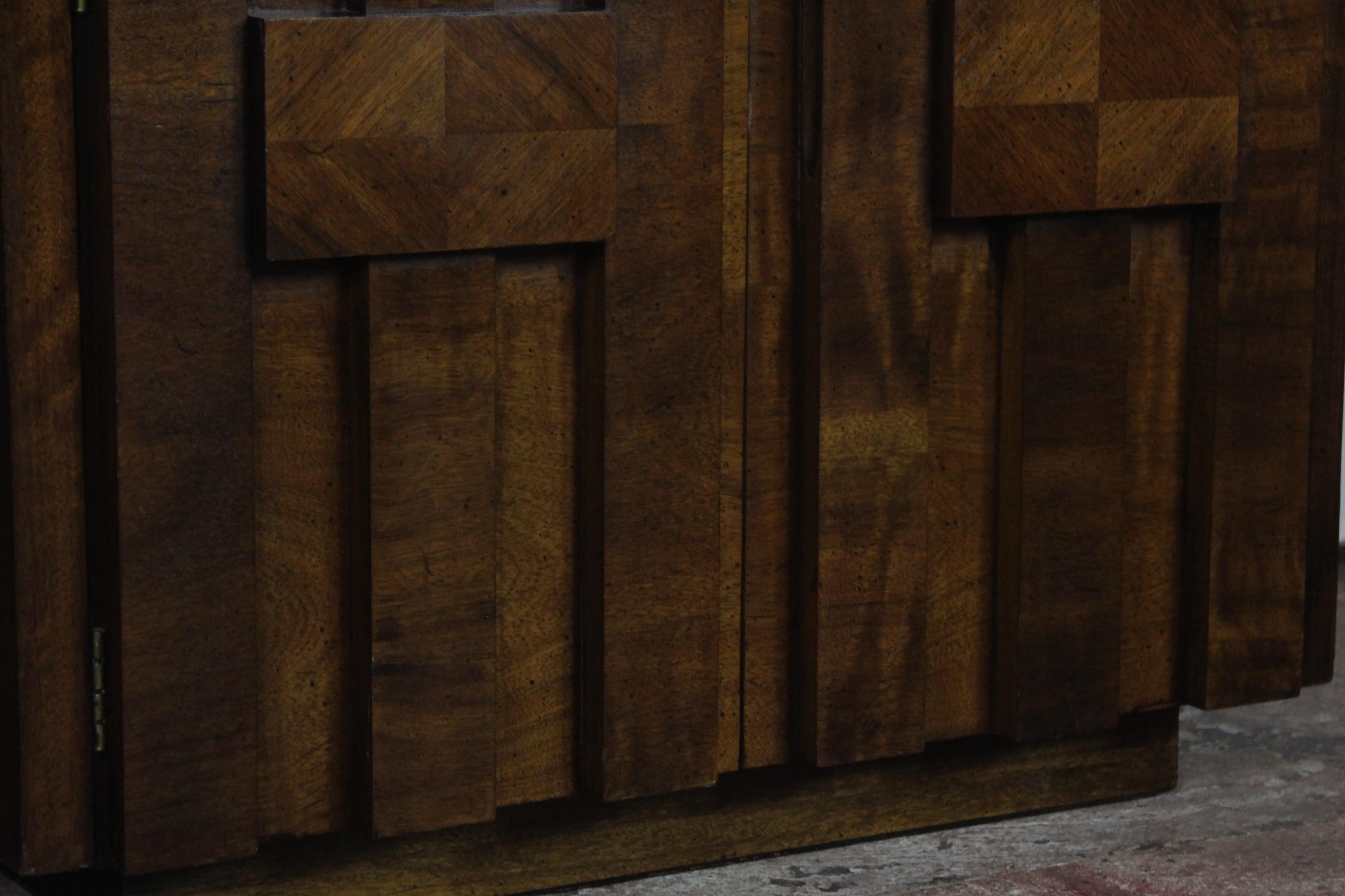 Late 20th Century Brutalist Nightstands by Lane