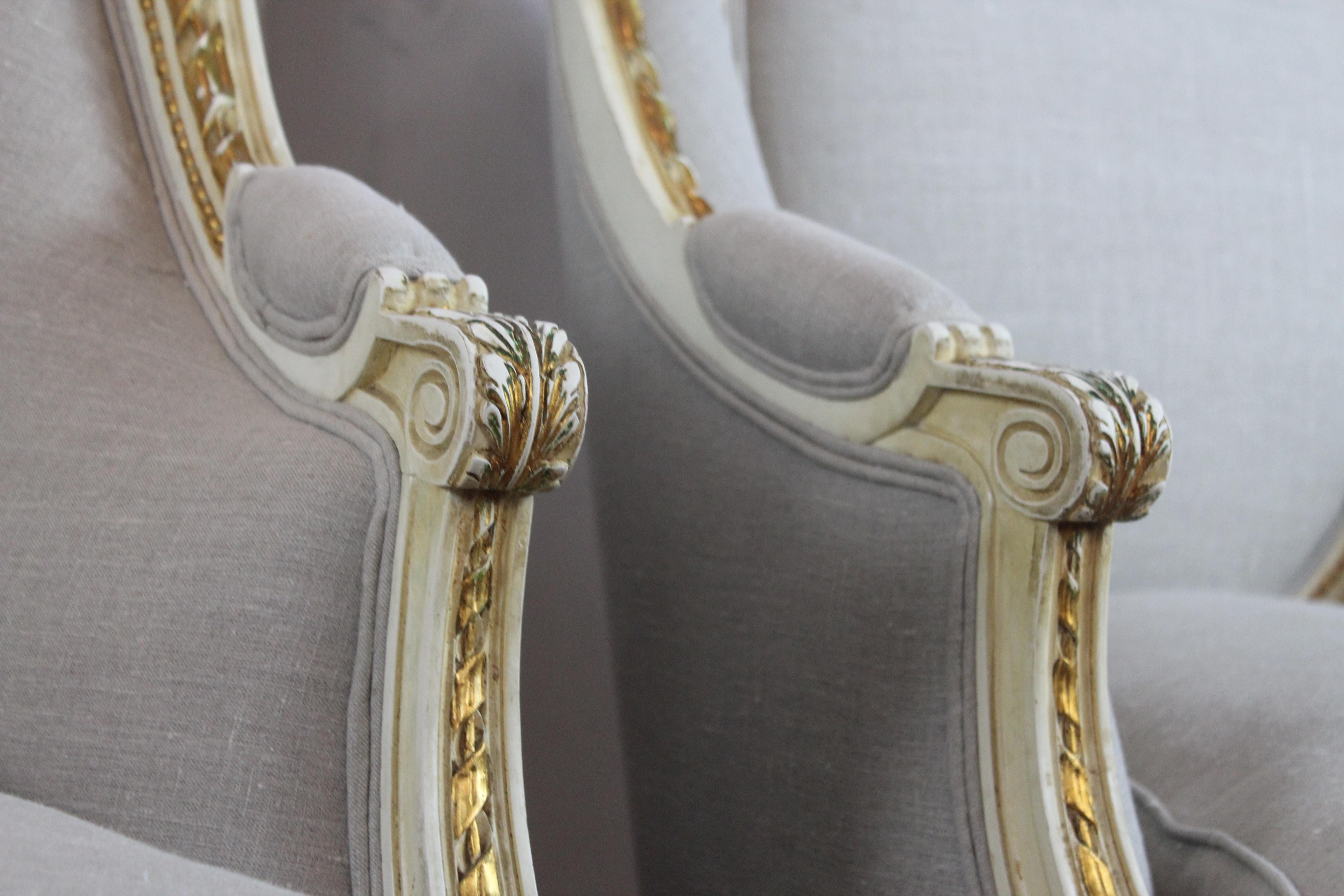 Italian Pair of Louis XVI Style Chairs