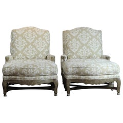 Pair of Bergere and Ottoman