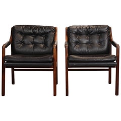 Danish Modern Lounge Chair, Set of Two