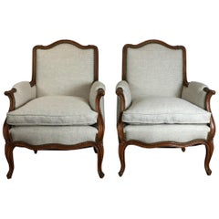 Pair of Louis XV Style Club Chairs