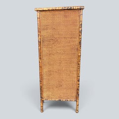 A Victorian Bamboo Dresser / Chest of 5 Drawers