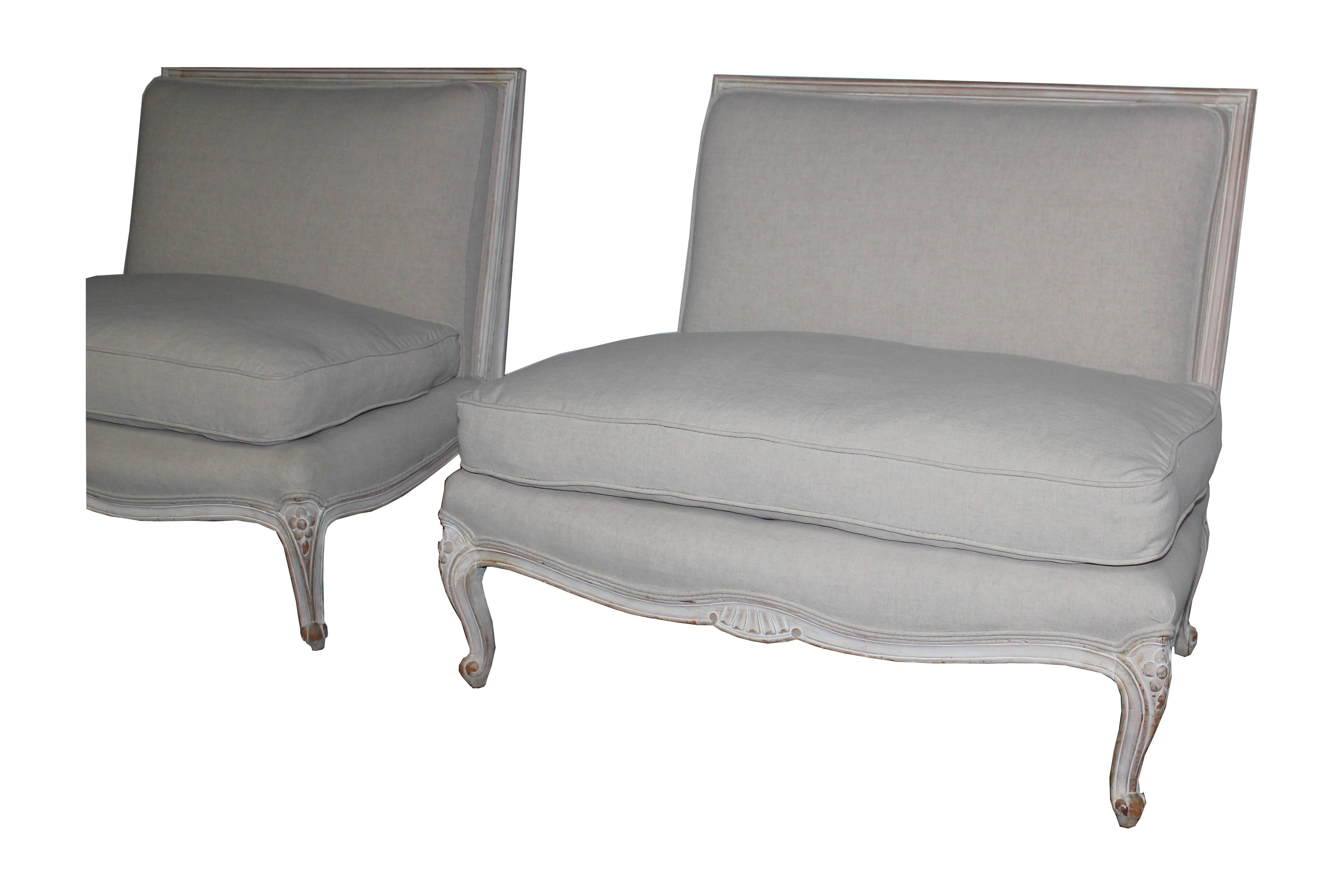 French Pair of Louis XV Style Chairs