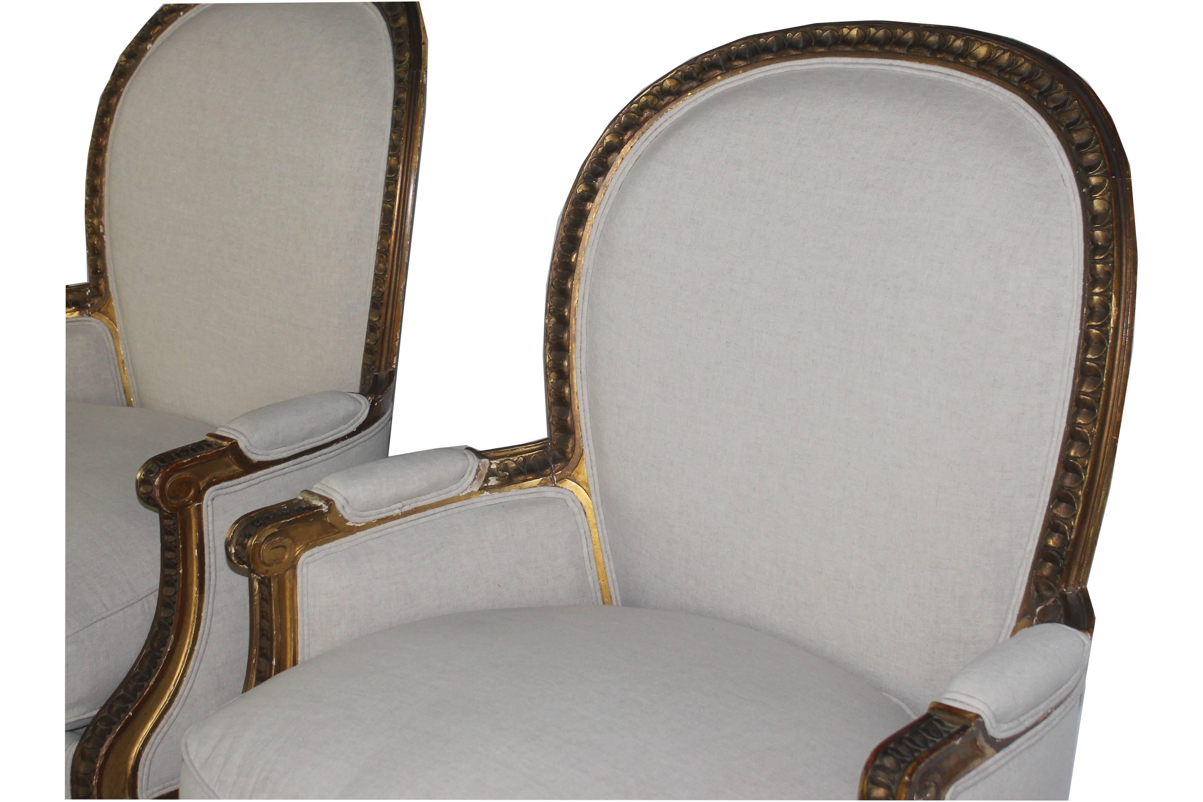 Mid-20th Century Pair of Louis XVI Style Chairs