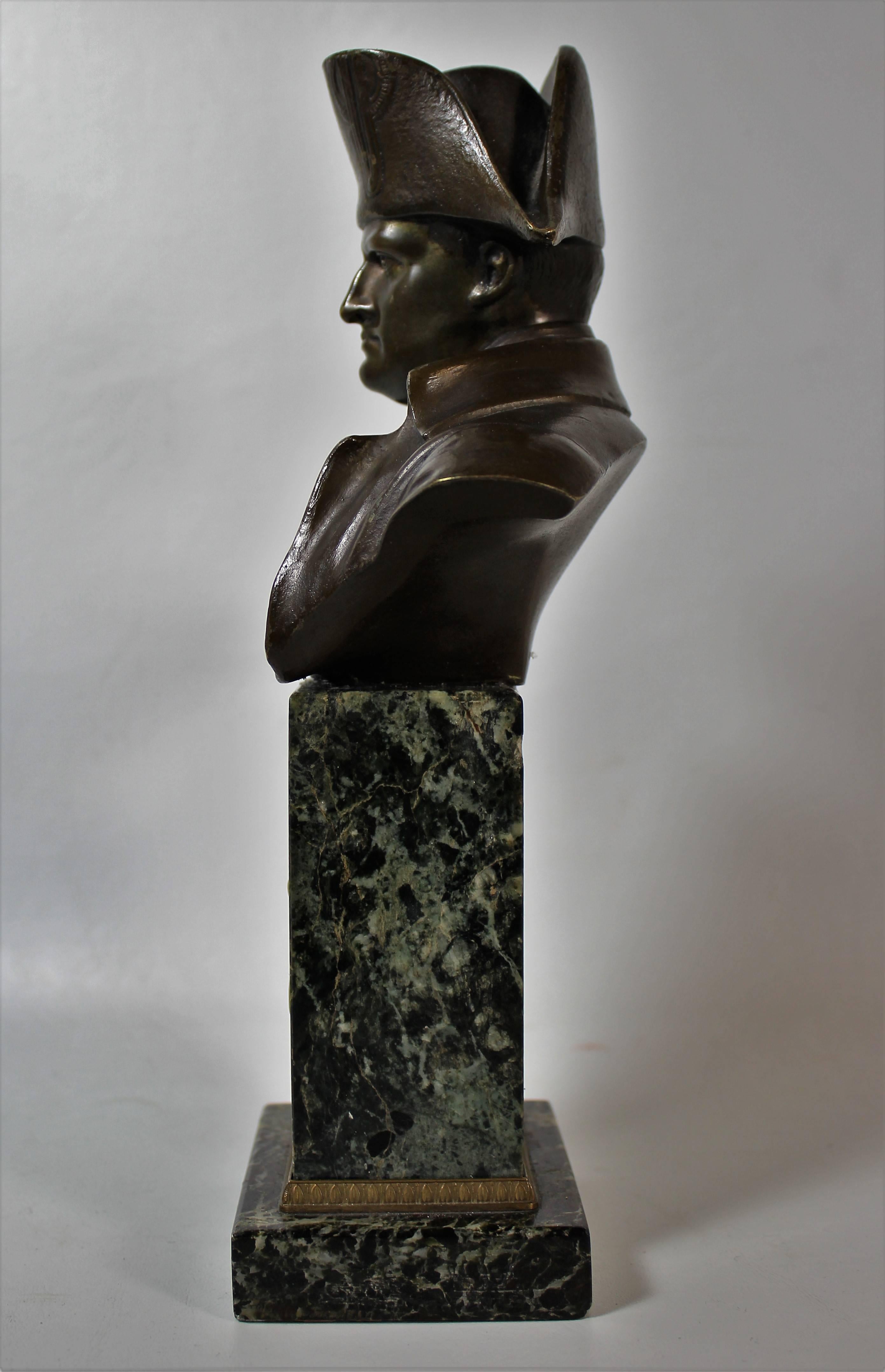 Baize 19th Century French Bronze Sculpture of Napoleon