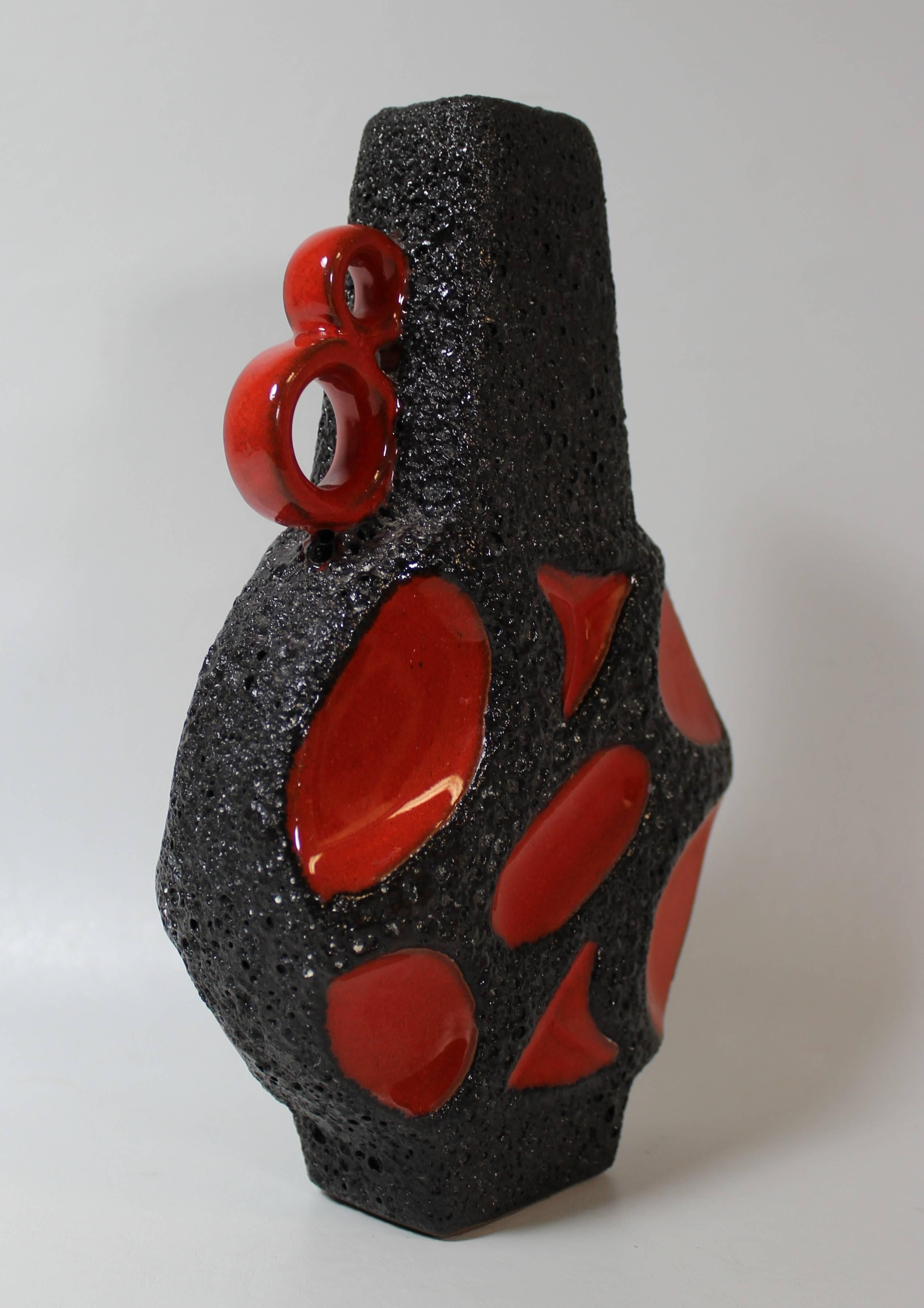 Roth Keramik West German art pottery 'Fat Lava' vase.