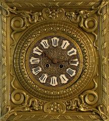 Antique French Repousse Wall Clock