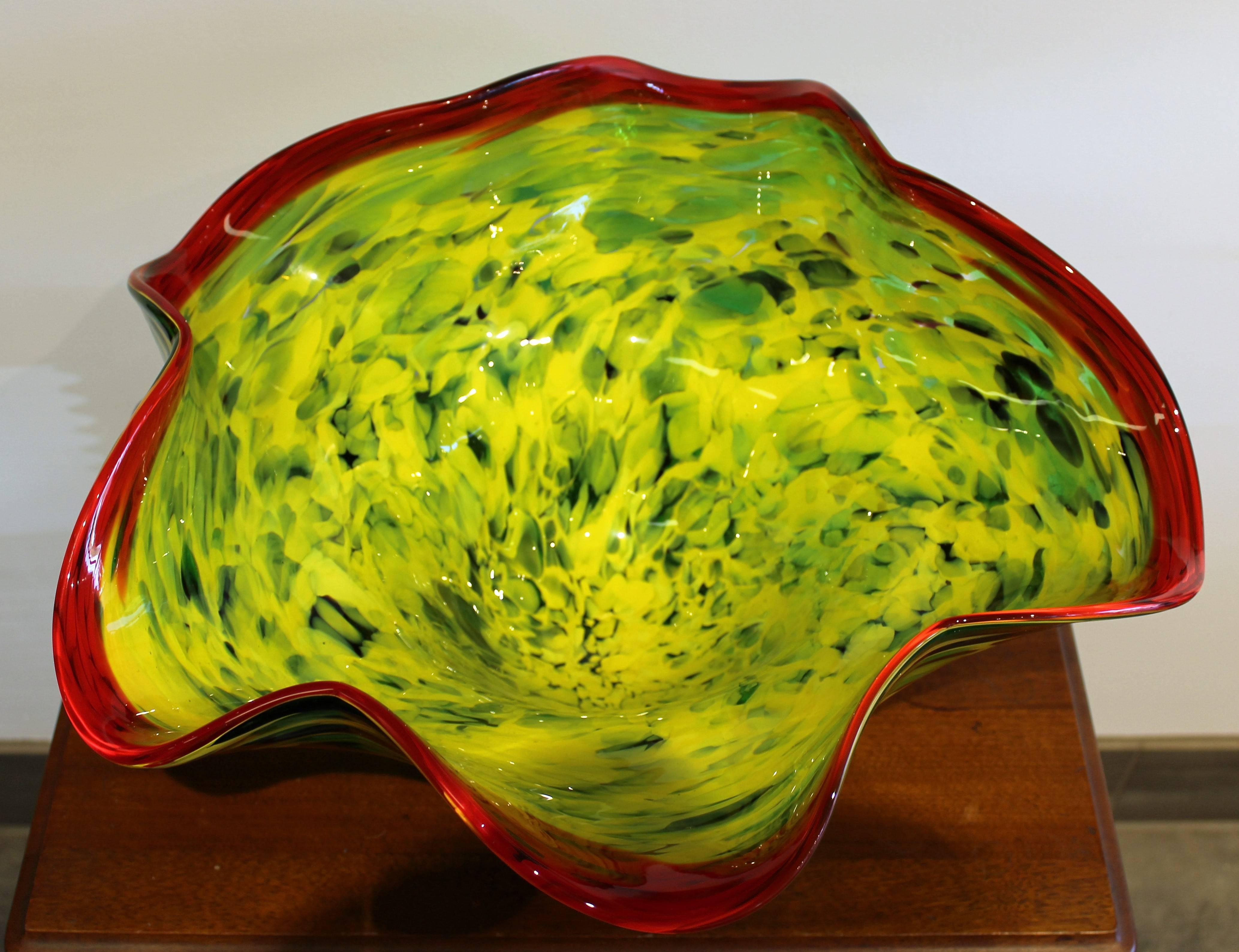 Mid-Century Modern Four Sergio Rossi 'Seaform' Art Glass Vase's for Murano For Sale