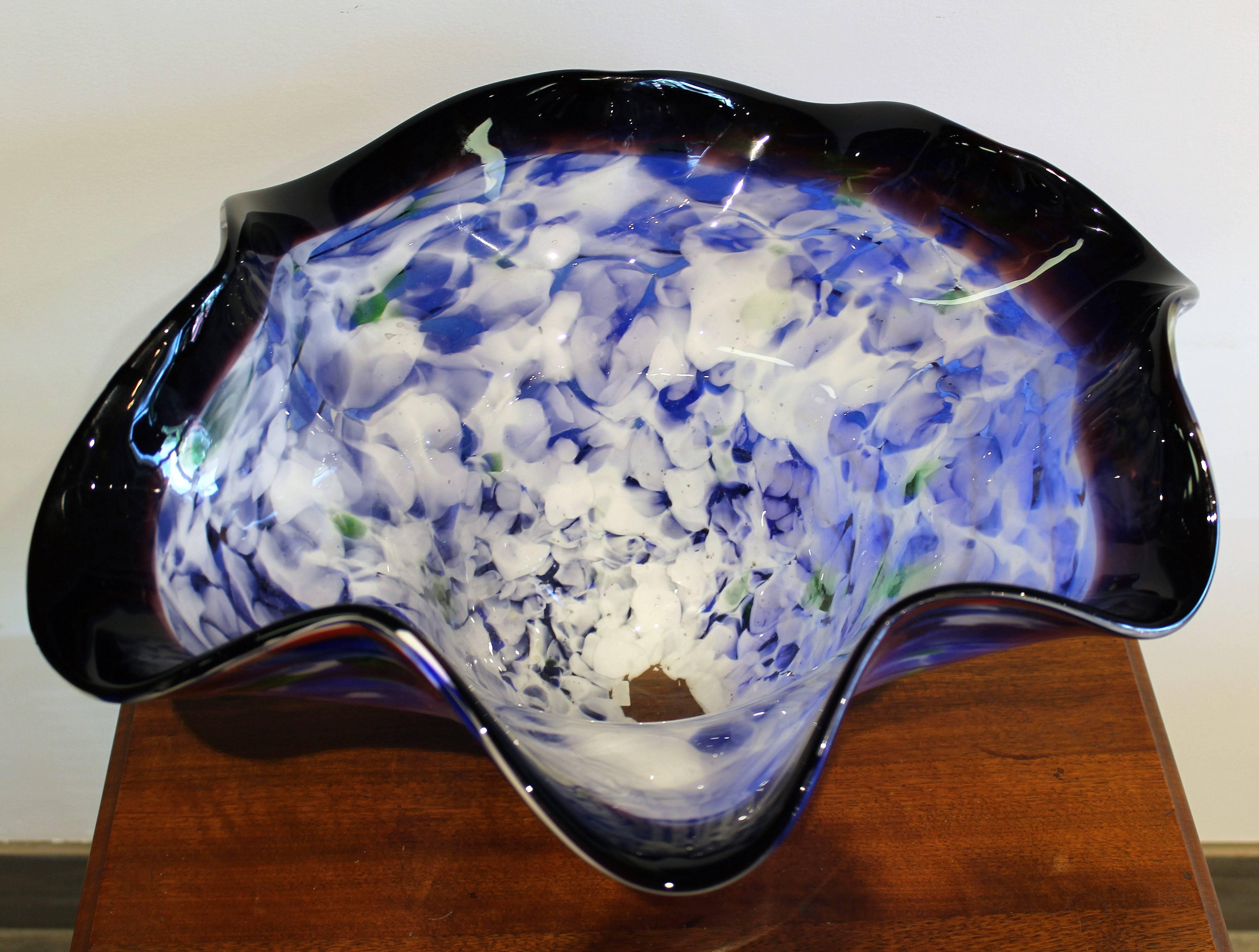 Four Sergio Rossi 'Seaform' Art Glass Vase's for Murano In Excellent Condition For Sale In Hamilton, Ontario