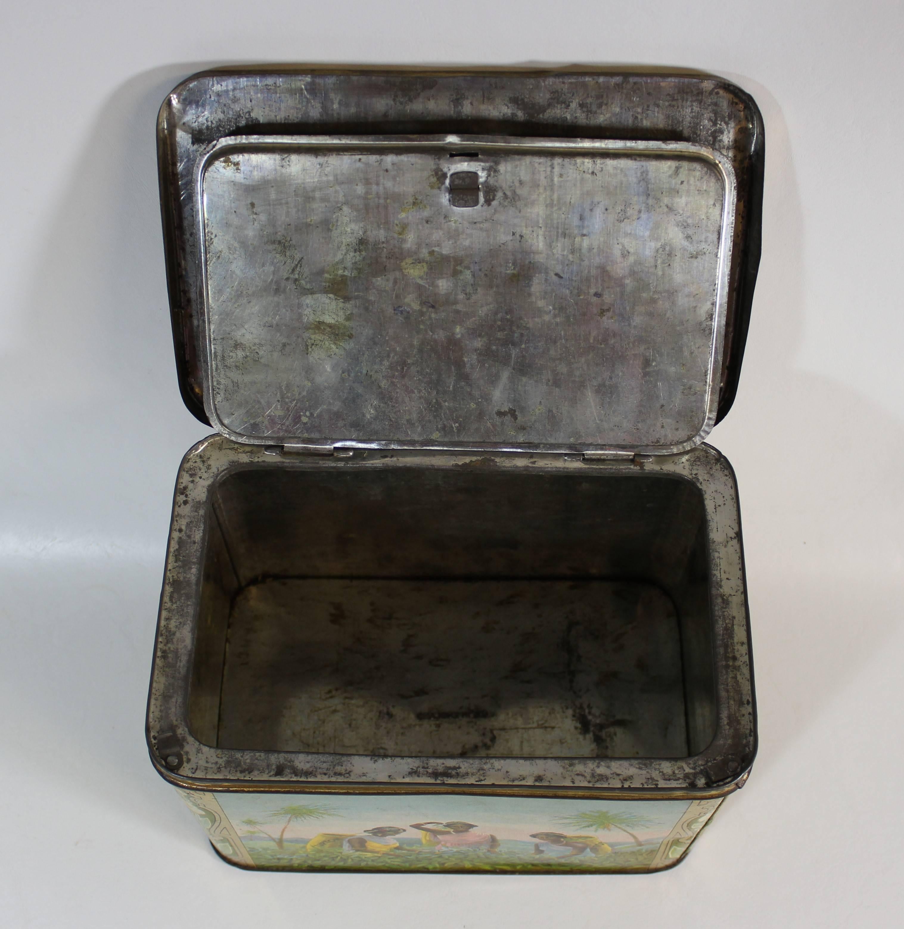 20th Century Thomas J. Lipton British Ceylon Tin Tea Box