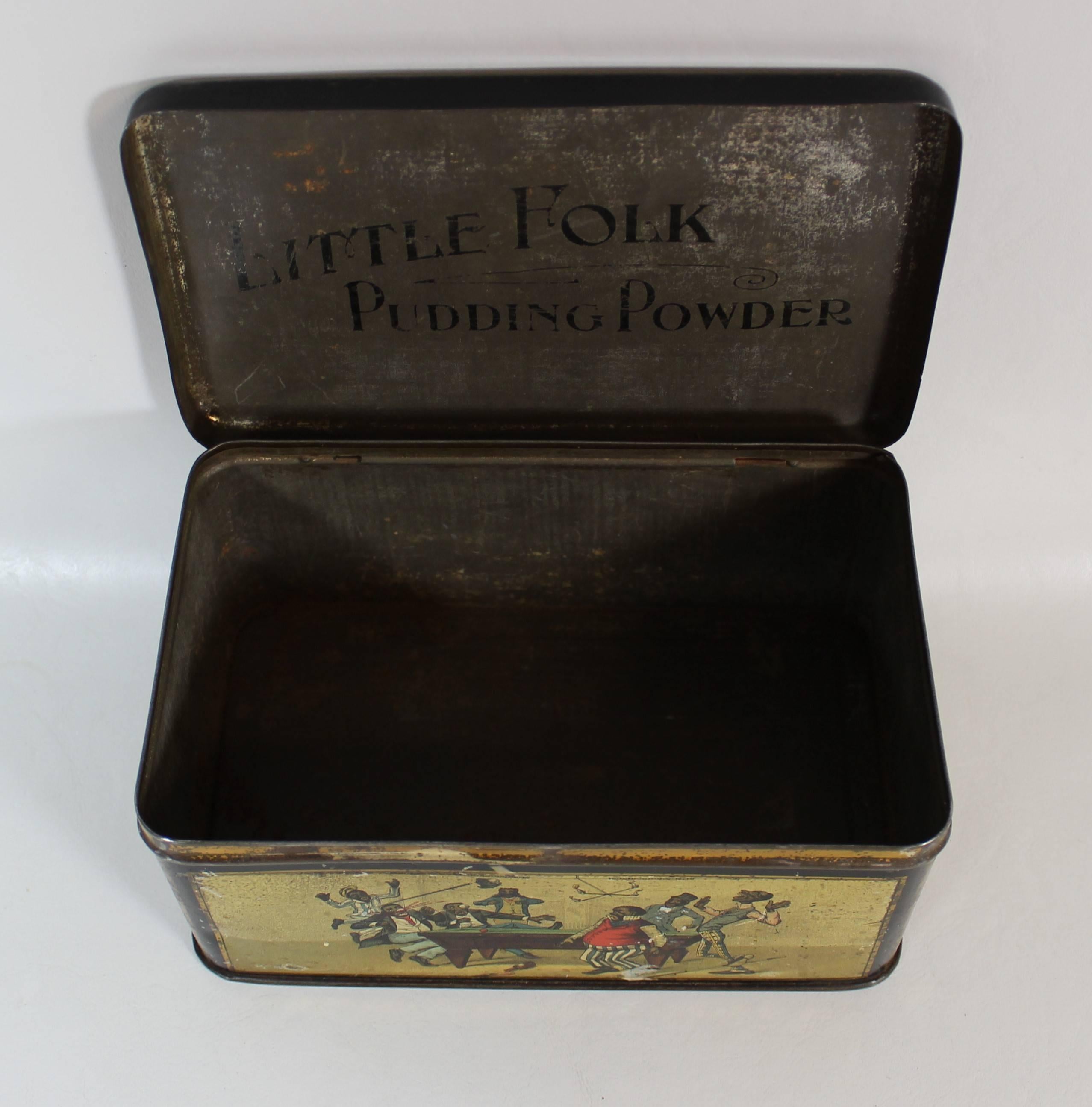 Black Americana Lithographed Tin Box with Works from Theodore Worth 3