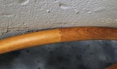 Danish Modern Teak Round Mirror