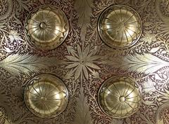 Indo Persian Enameled Mughal Shield, 19th Century