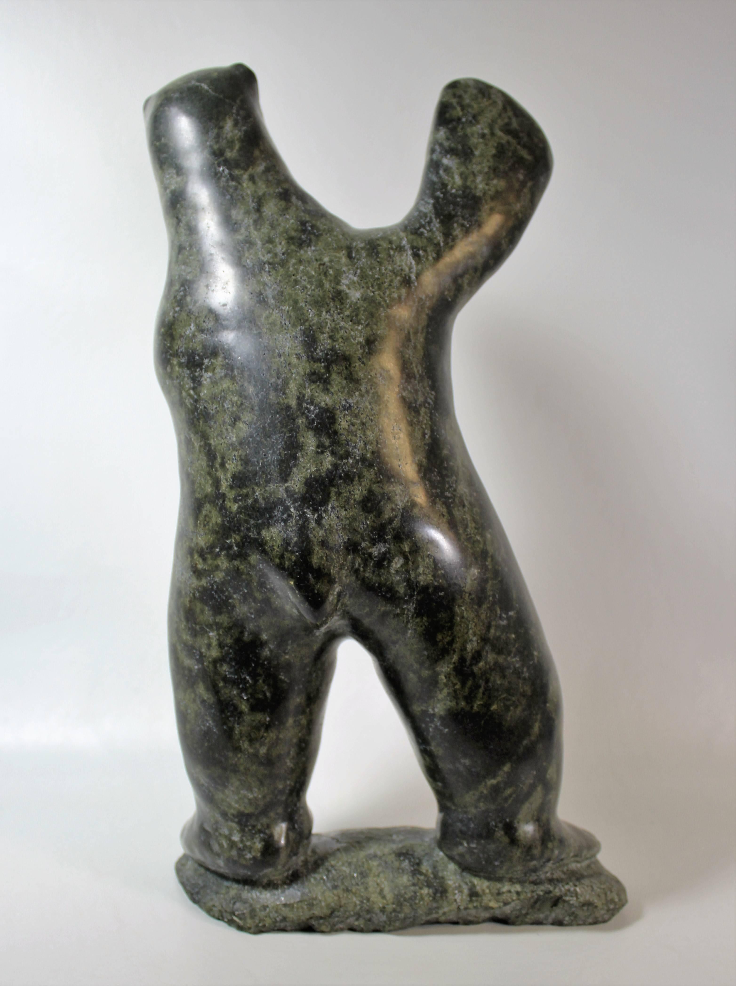inuit soapstone polar bear carvings