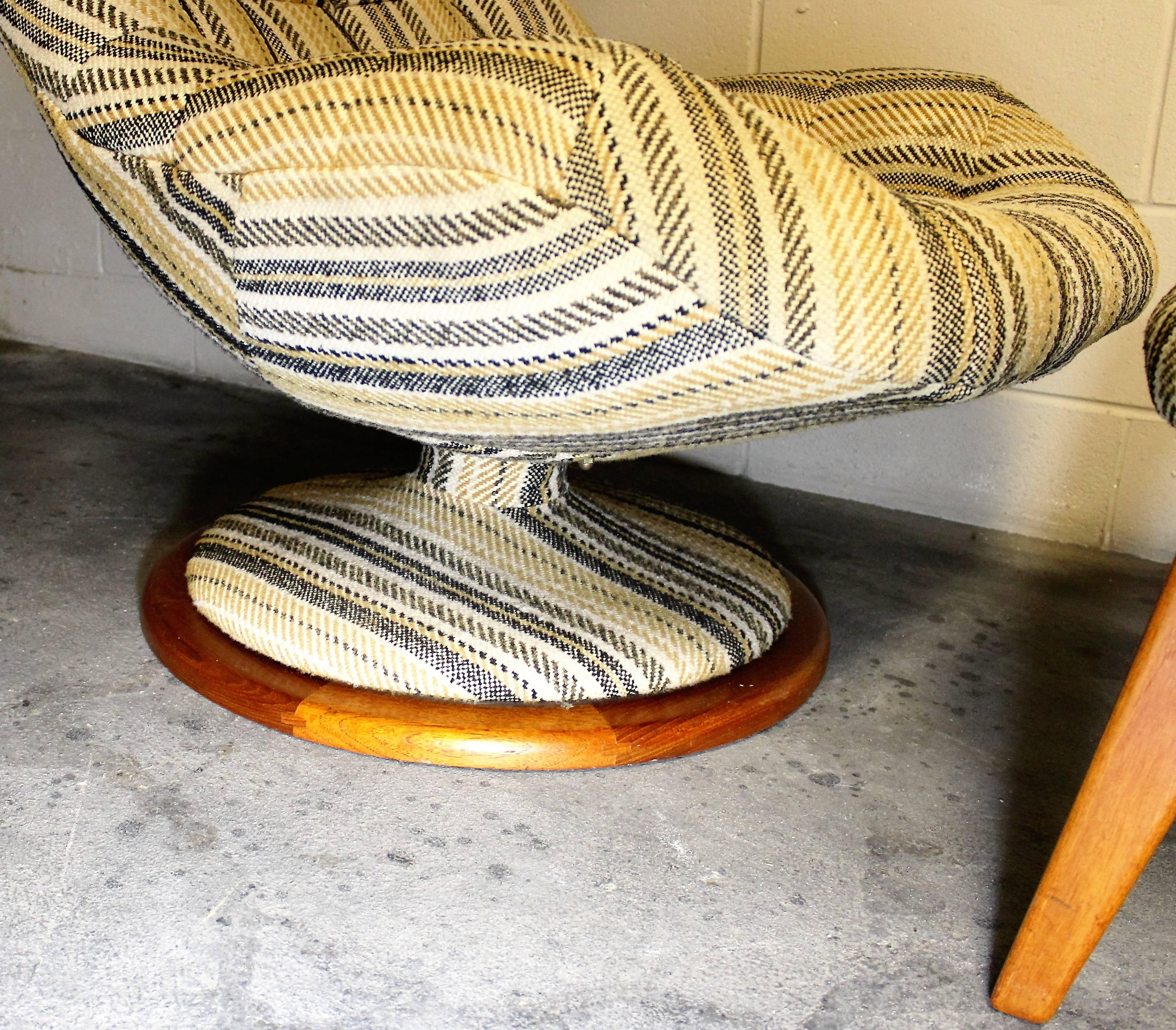 R. Huber Teak Sofa, Lounge Chair and Ottoman, Danish Modern 1