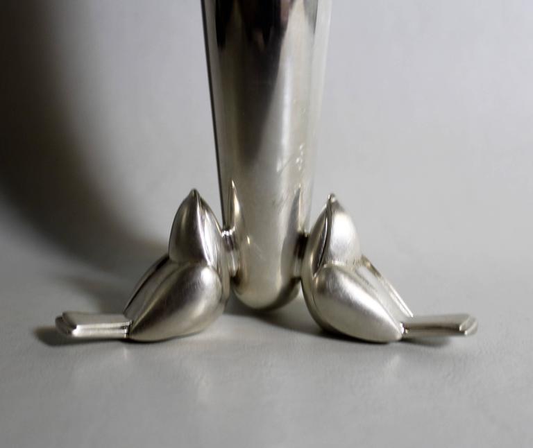 French Art Deco Christofle Silver Plate Bud Vase For Sale At 1stdibs