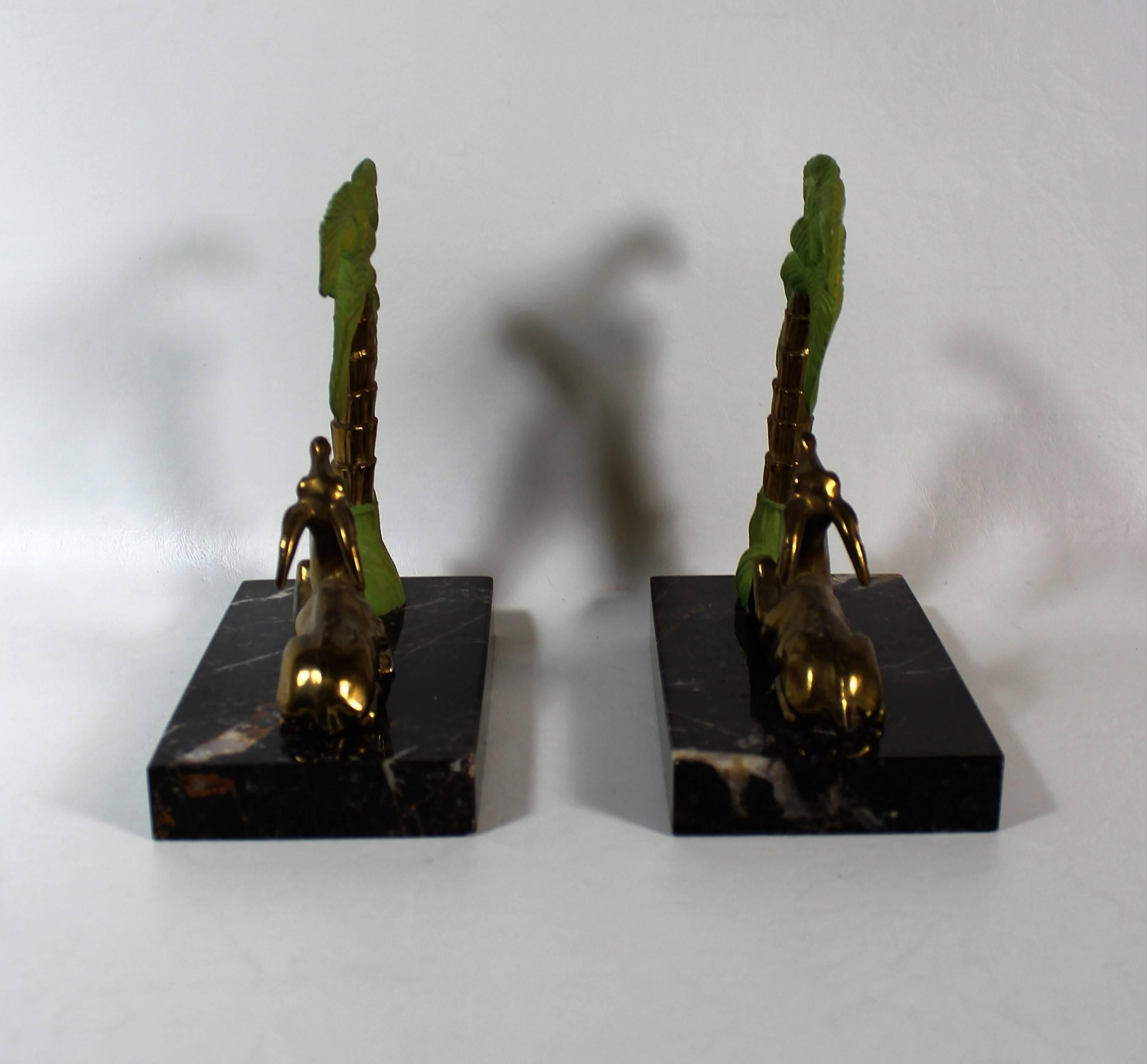 20th Century French Art Deco Antelope Bookends