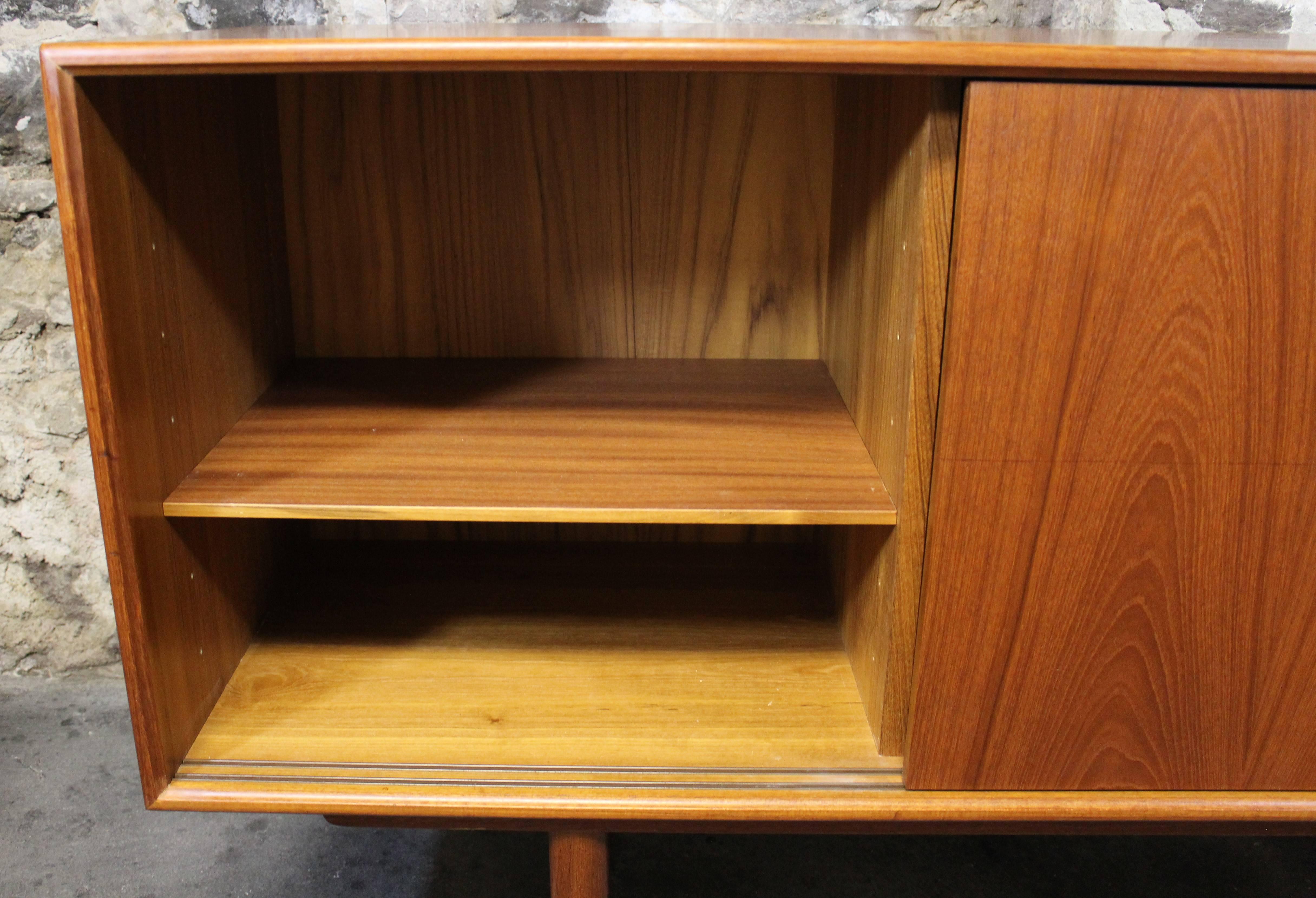 20th Century Gunni Omann Teak Credenza or Sideboard for Axel Christensen Odder, Danish Modern