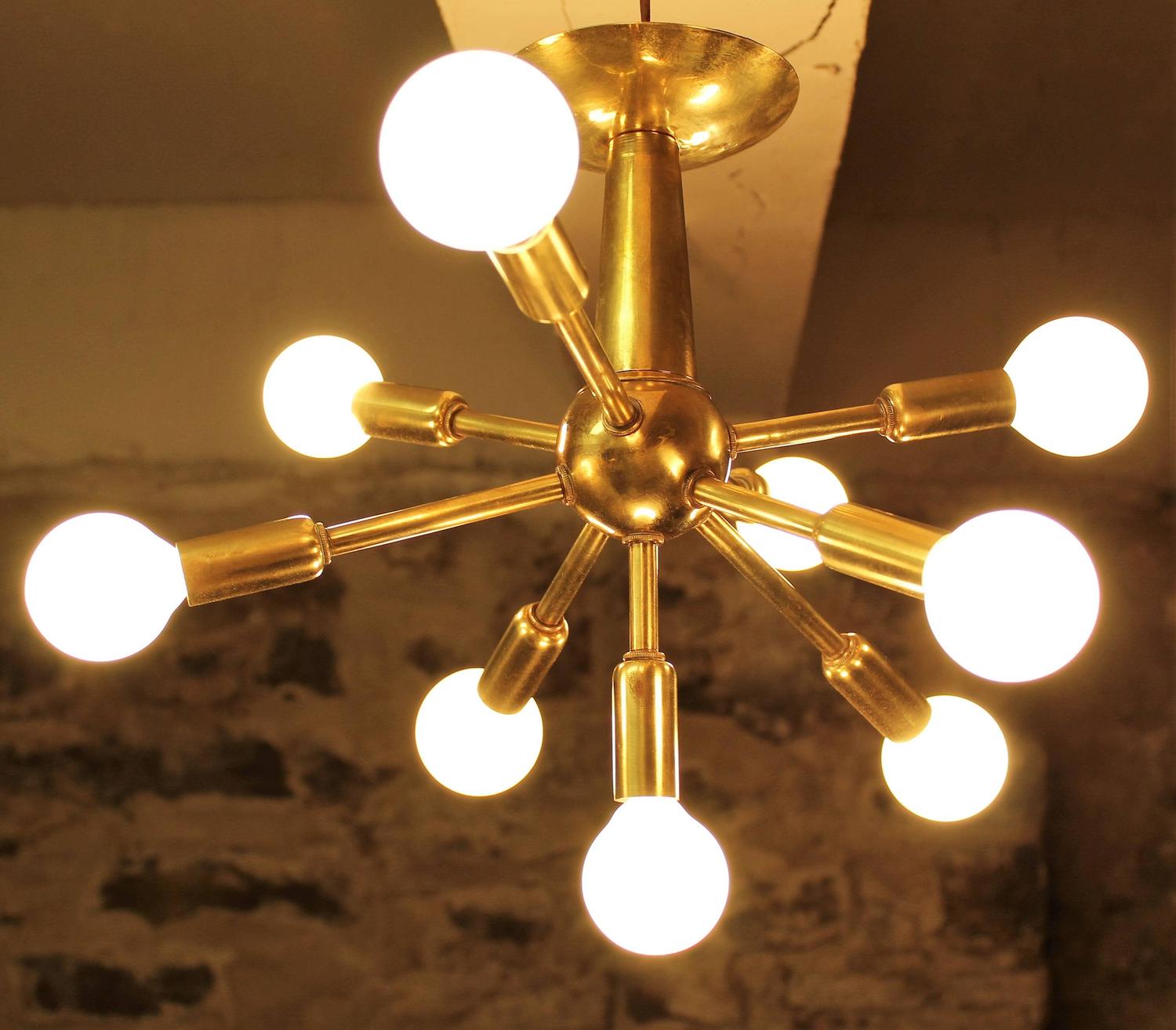 Sputnik Ceiling Light, MidCentury Modern at 1stdibs
