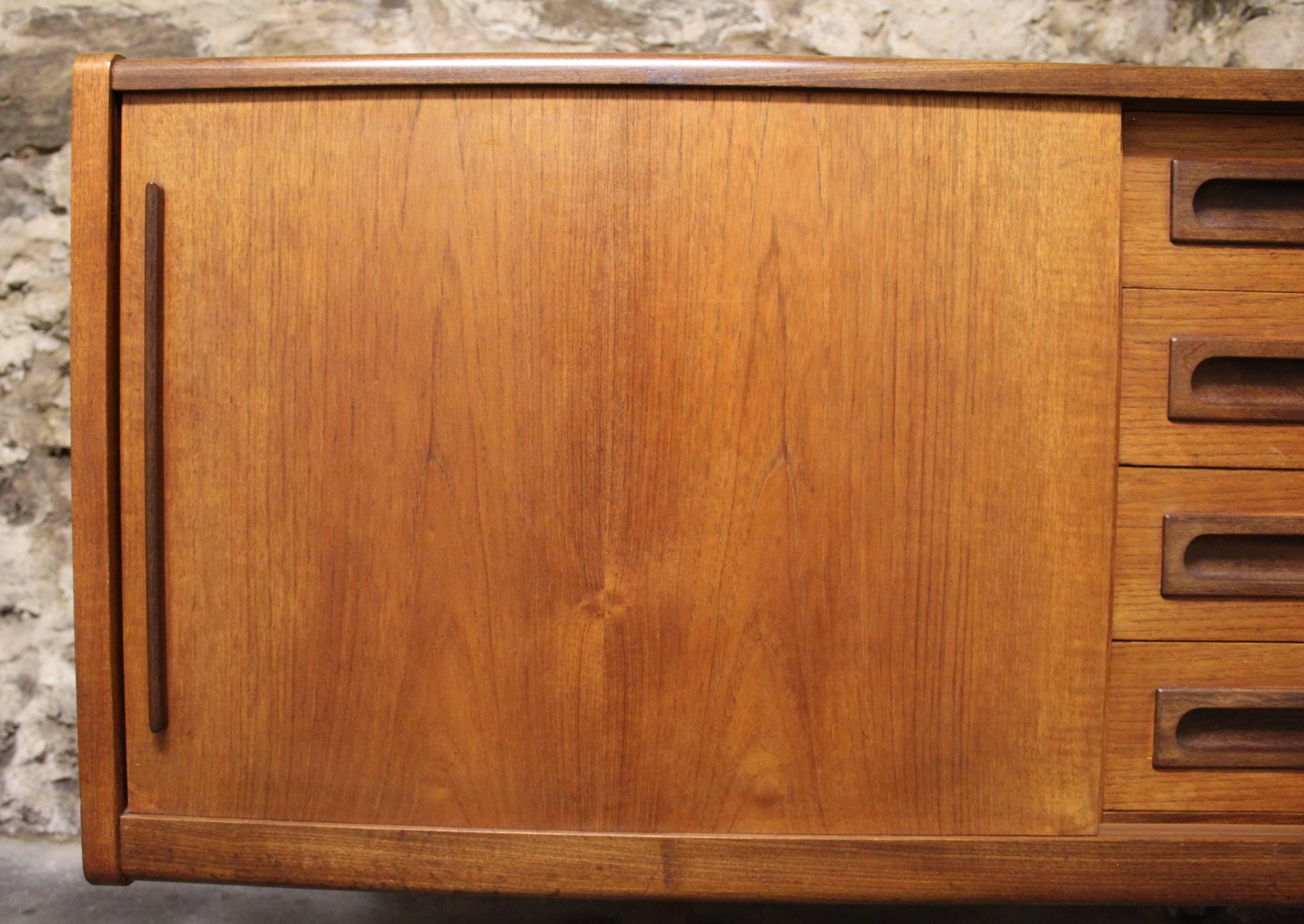 Scandinavian Modern Johannes Andersen Danish Modern Teak Credenza or Sideboard