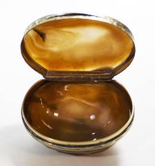 Georgian Gilt Silver & Agate Snuff Box