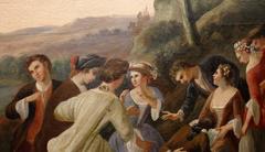 Claude Joseph Edouard Curty Pintura al óleo original antigua enmarcada