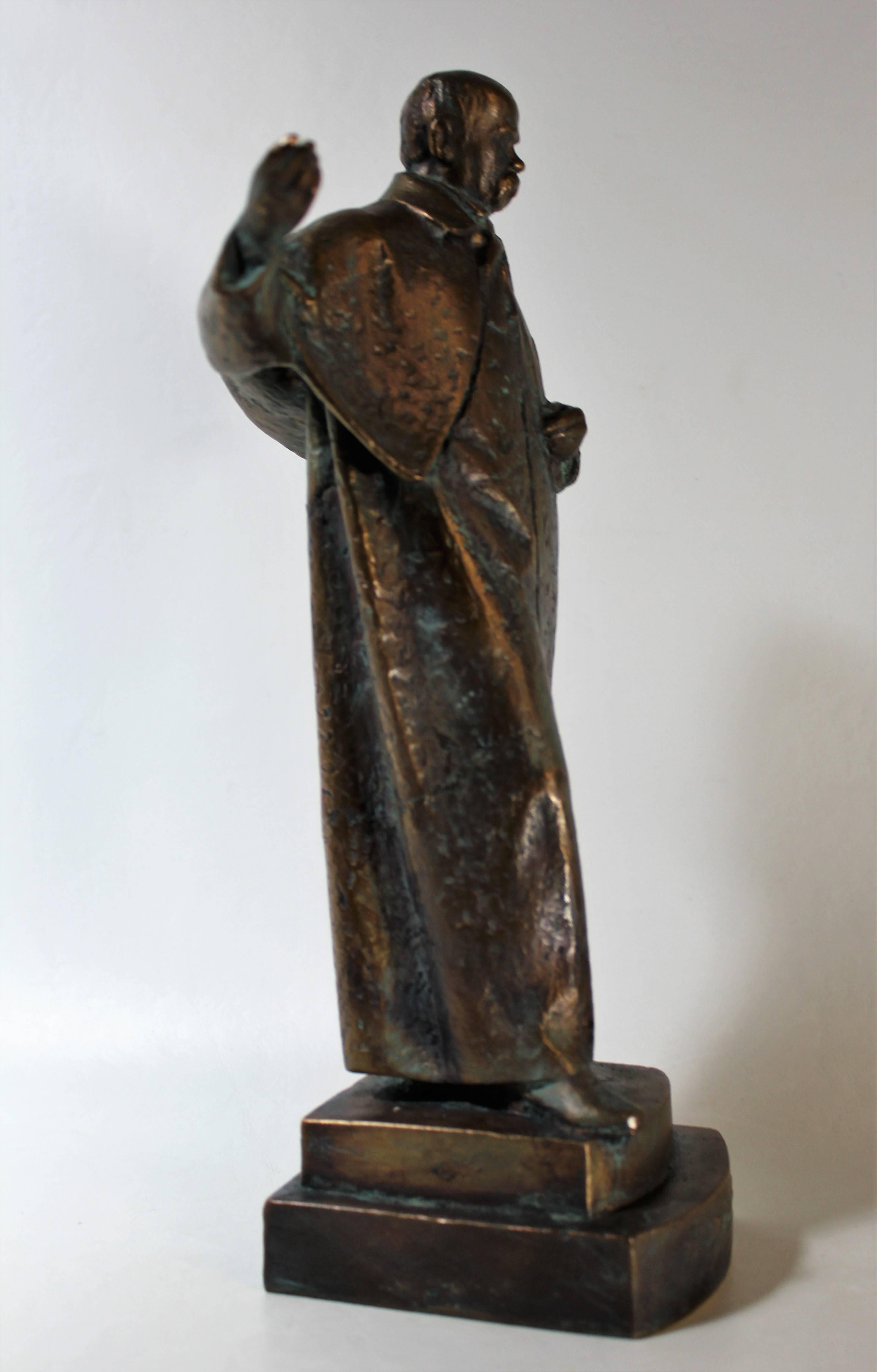 Bronzeskulptur der ukrainischen Taras Shevchenko aus dem 19. Jahrhundert (Ukrainisch) im Angebot