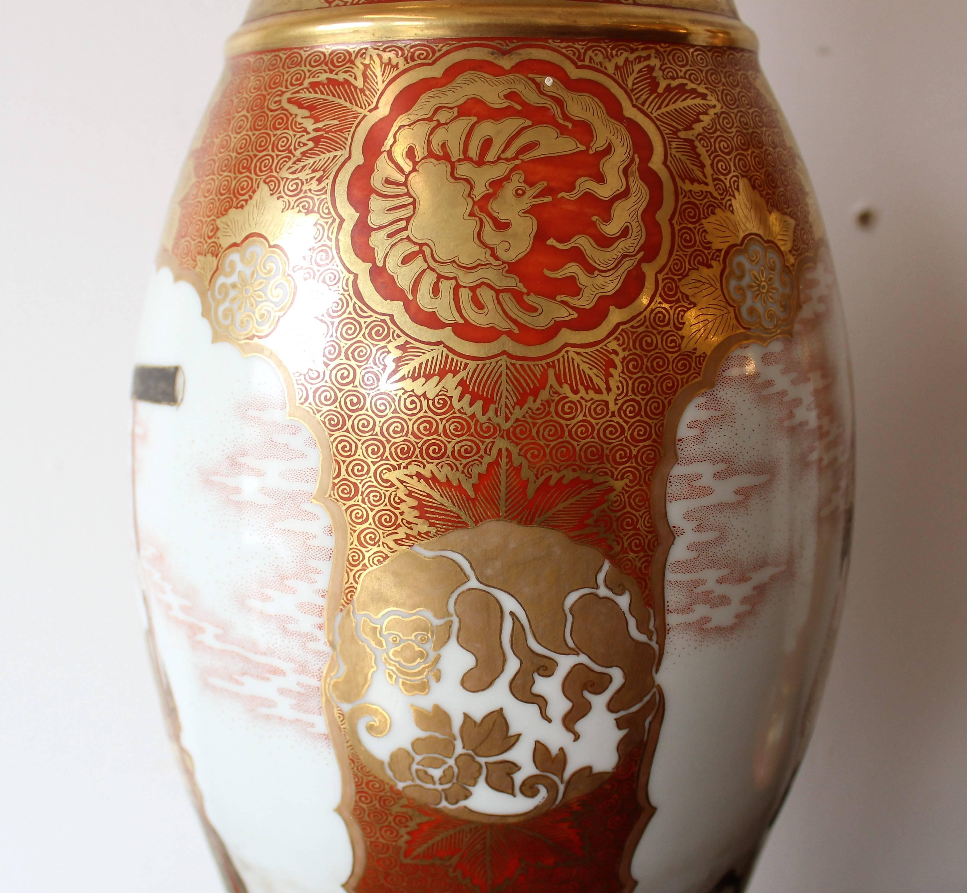 japanese kutani vase