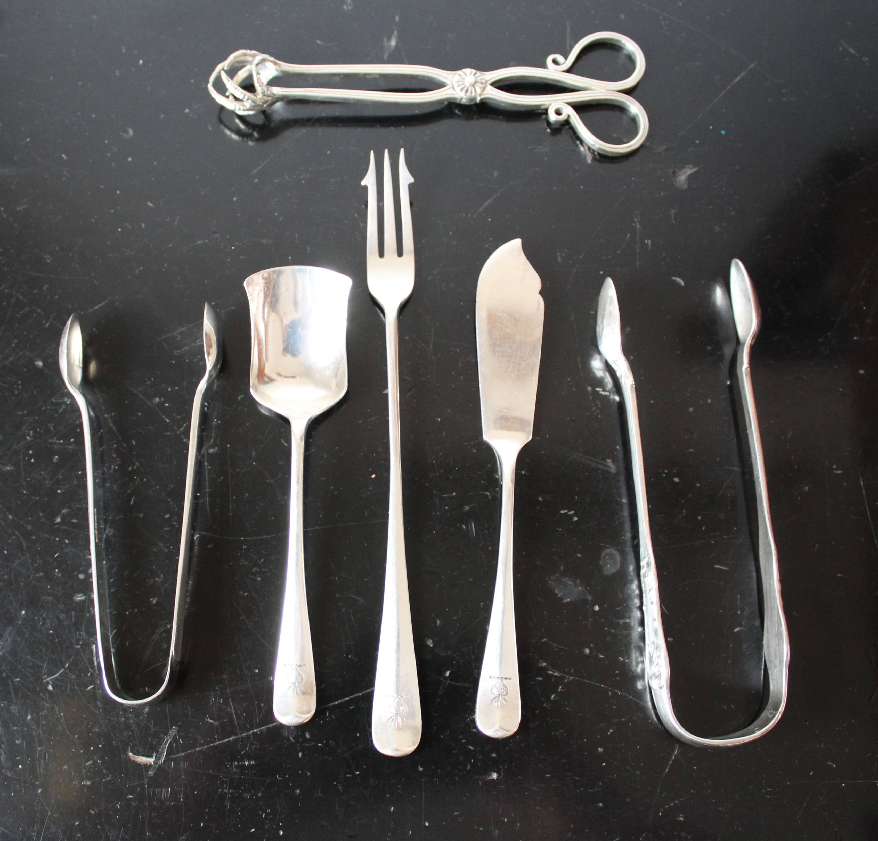 20th Century Walker & Hall Sterling Silver 12 Place Setting Silverware Set