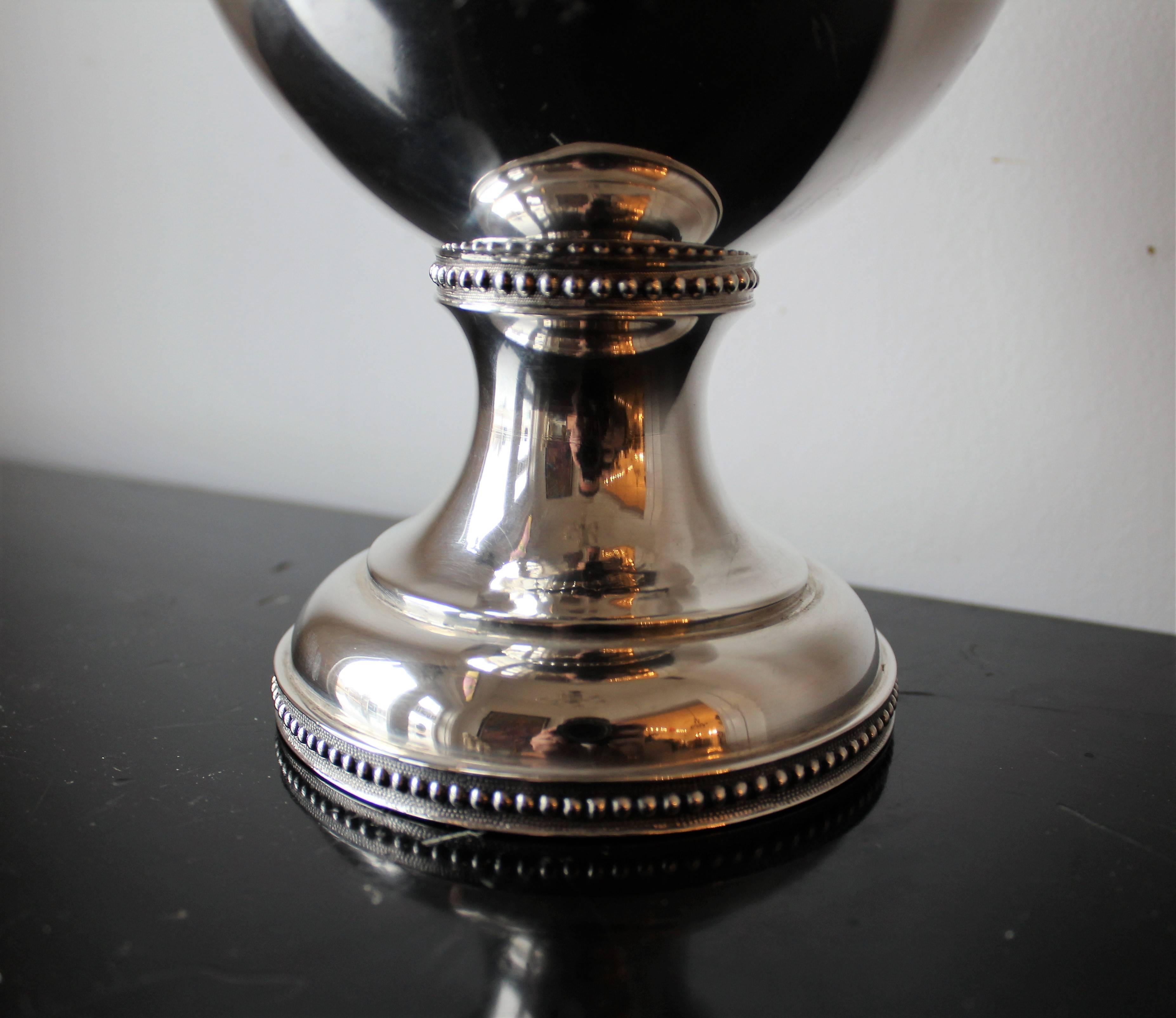 Newell Harding & Co. of Boston Massachusetts Coin Silver Presentation Pitcher In Good Condition For Sale In Hamilton, Ontario