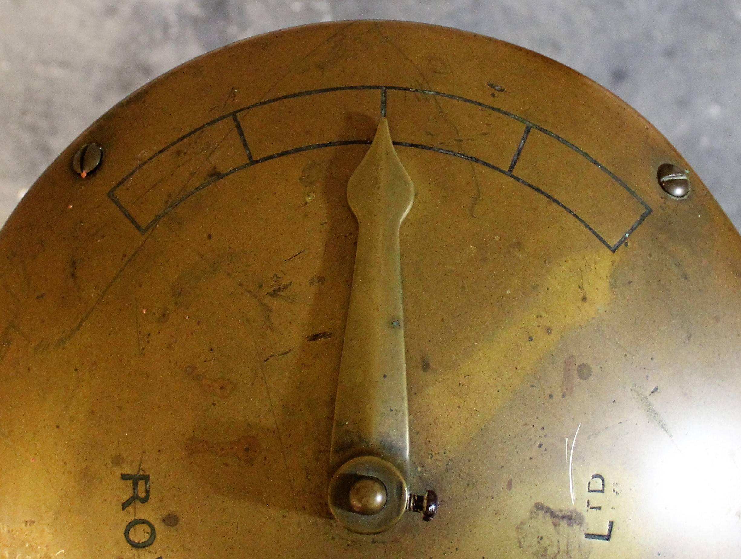 Brass Nautical Steering Station, Ship's Wheel and Pedestal