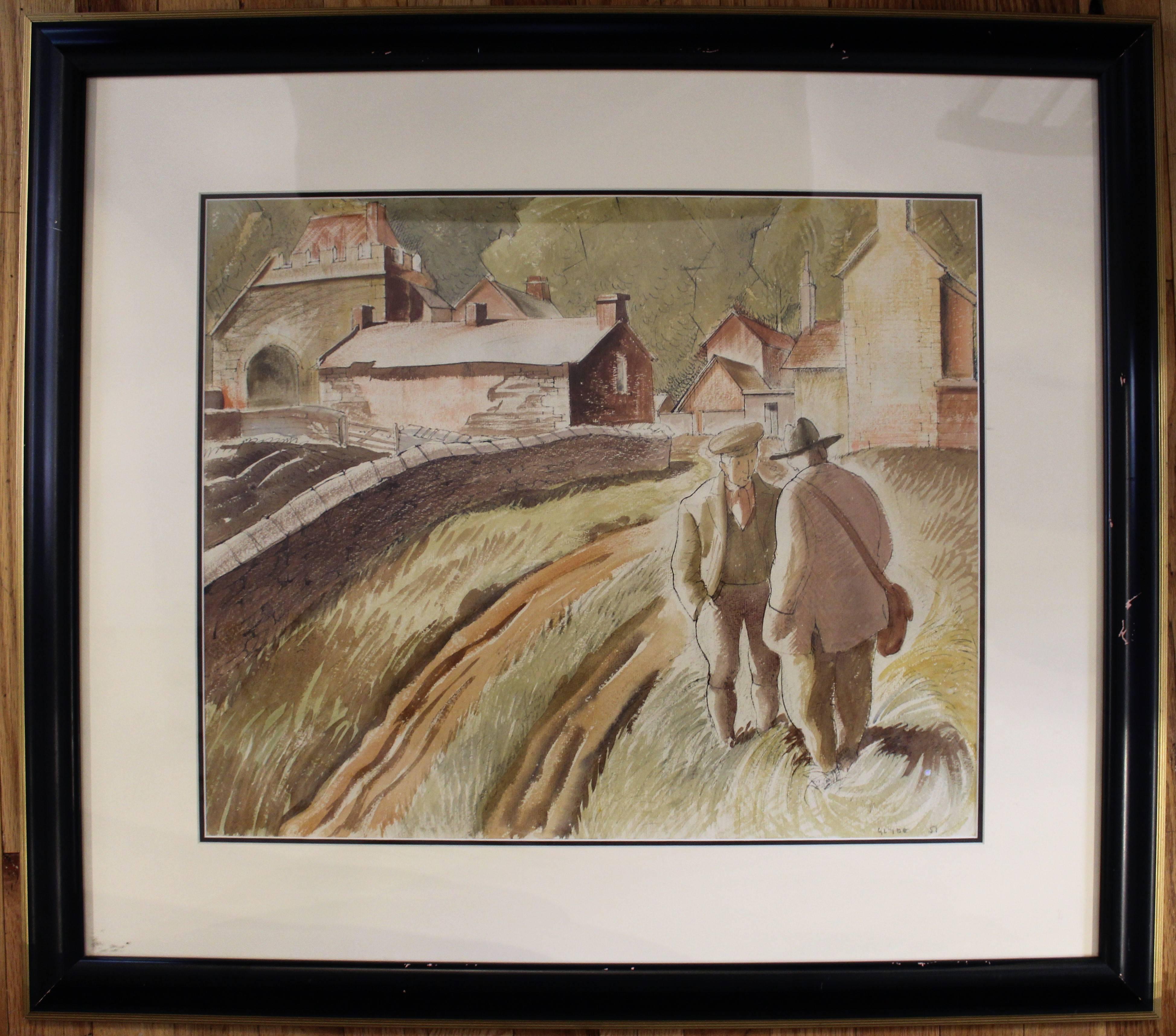 Henry George Glyde (Canadian 1906-1998) painting
Medium: Watercolor
Size:
Without frame: 16
