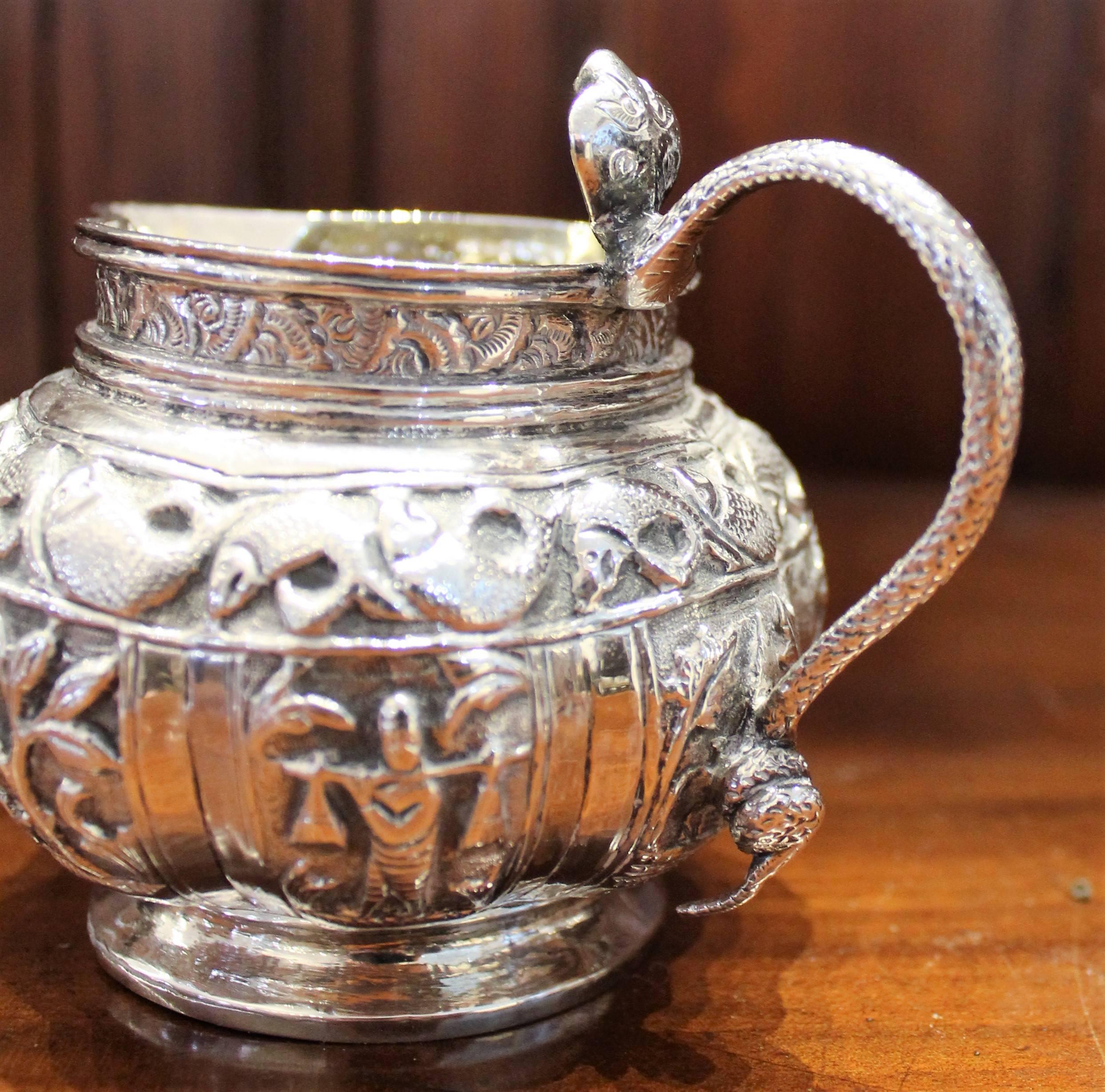 Anglo-Indian Sterling Silver Tea Set 2