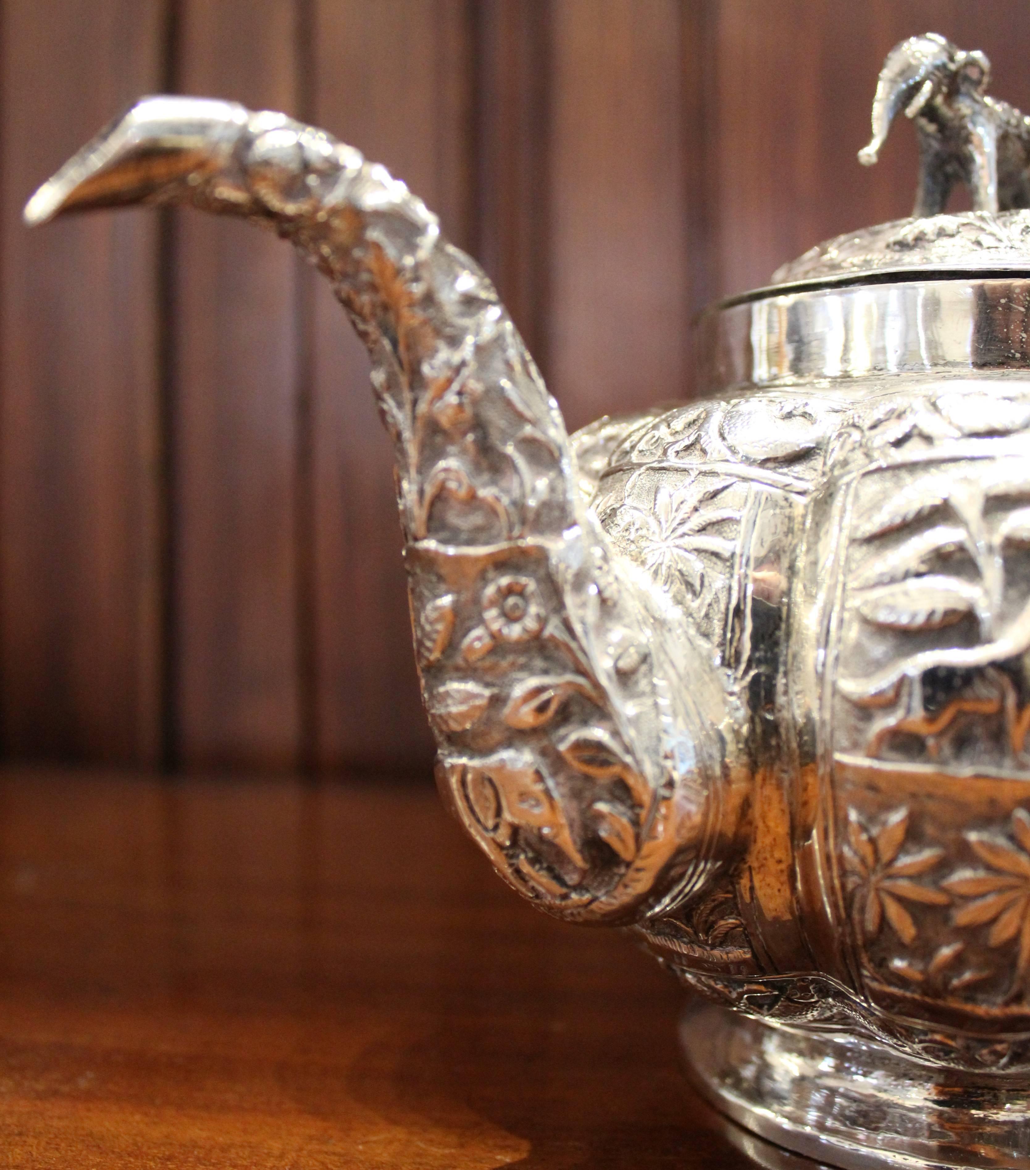 indian silver teapot