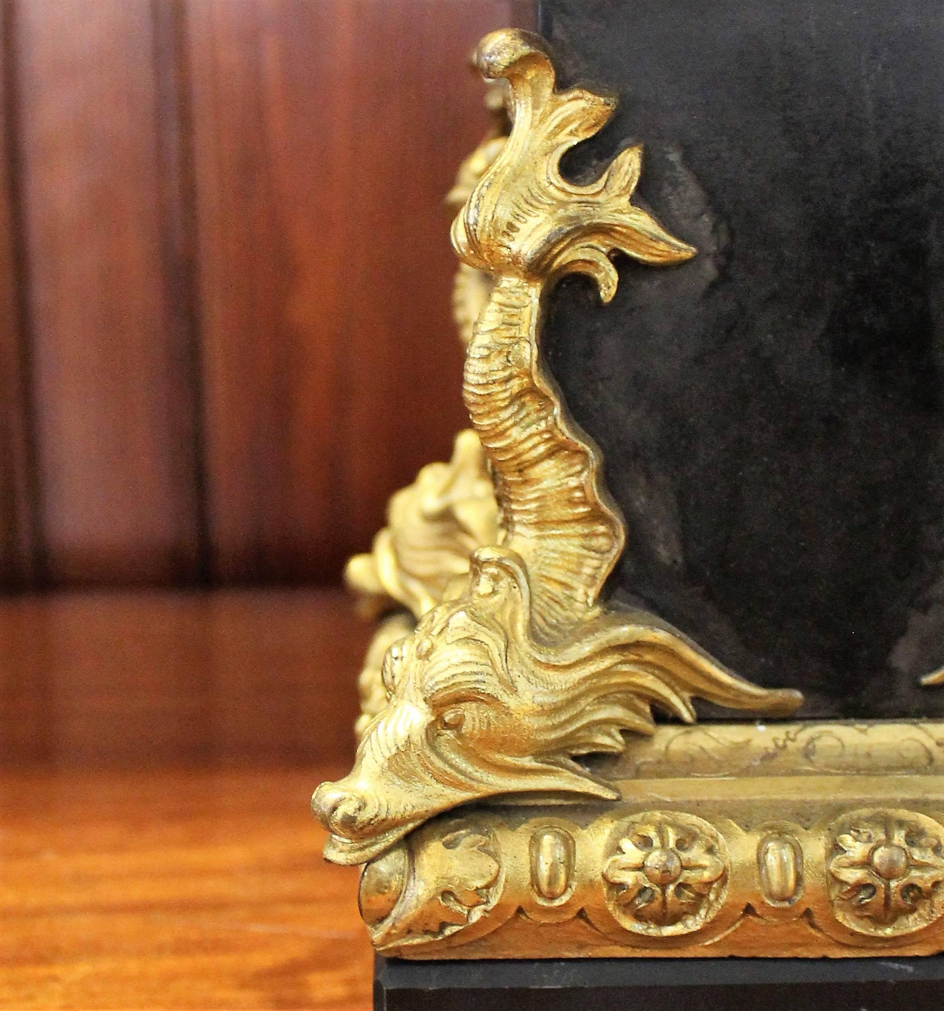 Pair of Gilt Bronze and Slate Tazzas In Good Condition In Hamilton, Ontario