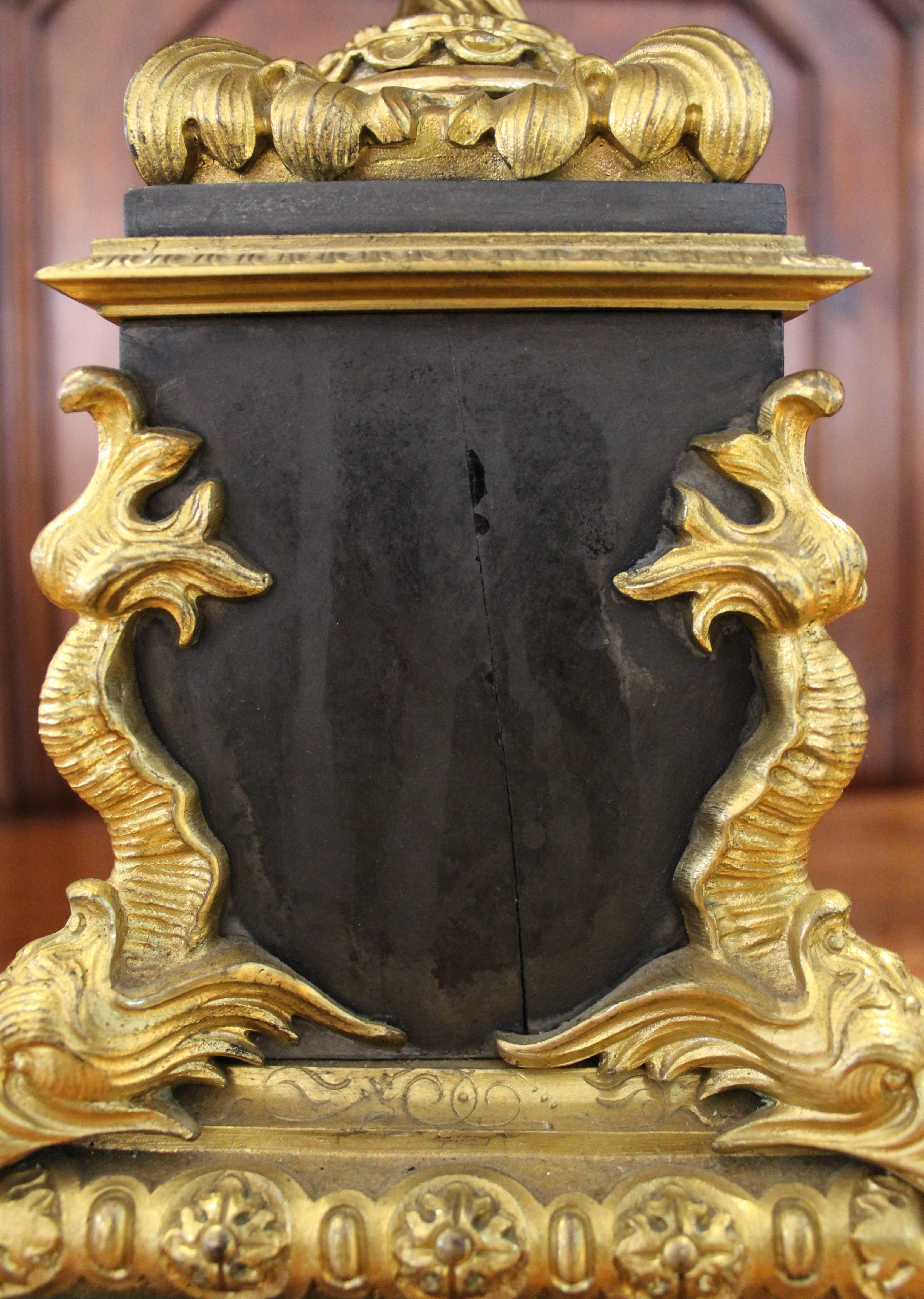 Pair of Gilt Bronze and Slate Tazzas 2