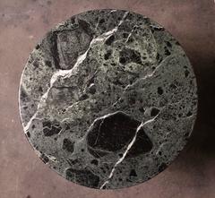 Eero Saarinen Tulip Side Table for Knoll with 'Verdi Alpi' Green Marble Top