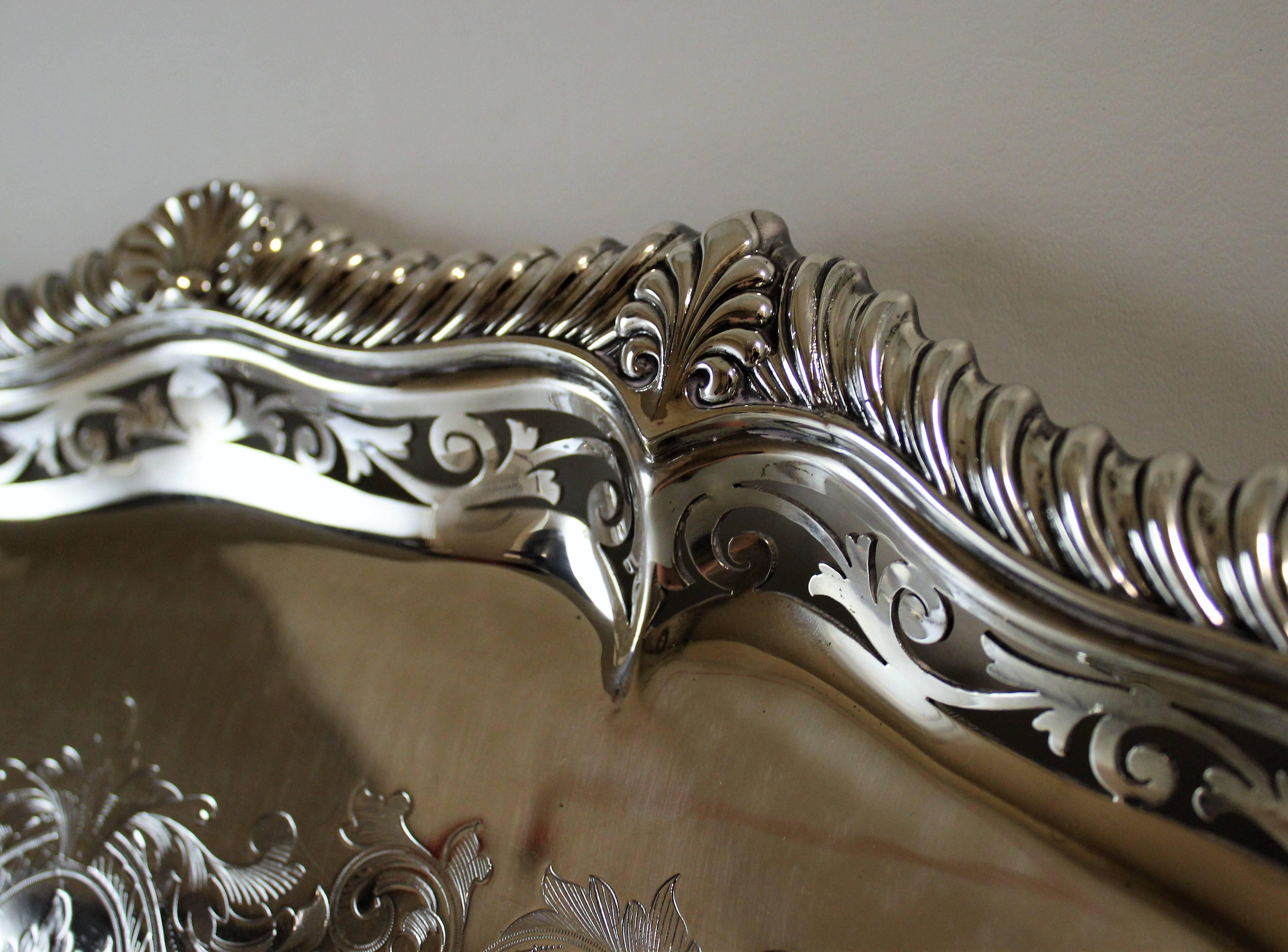 the sheffield silver company serving tray