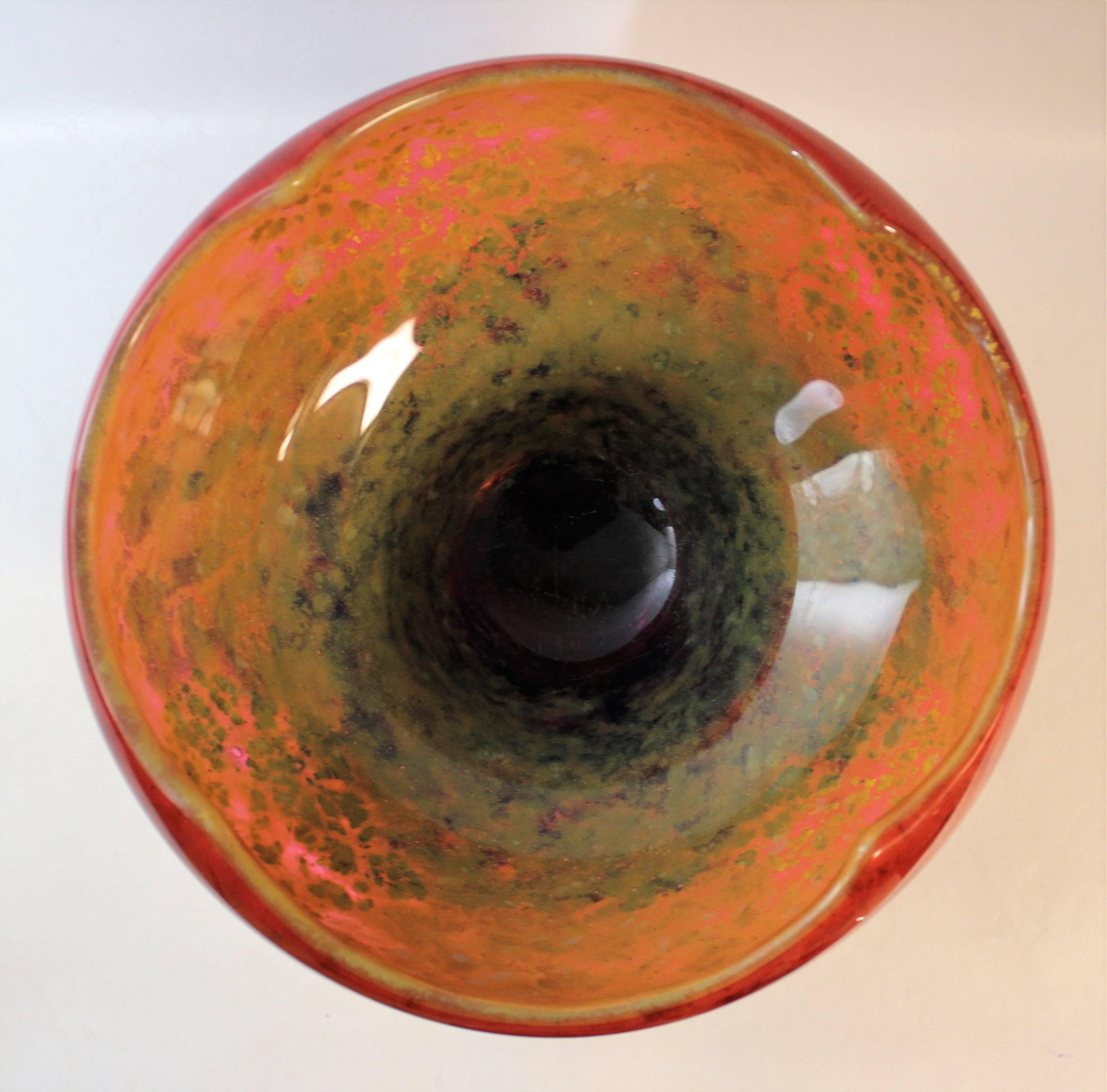 20th Century Daum Nancy Art Nouveau Glass Vase