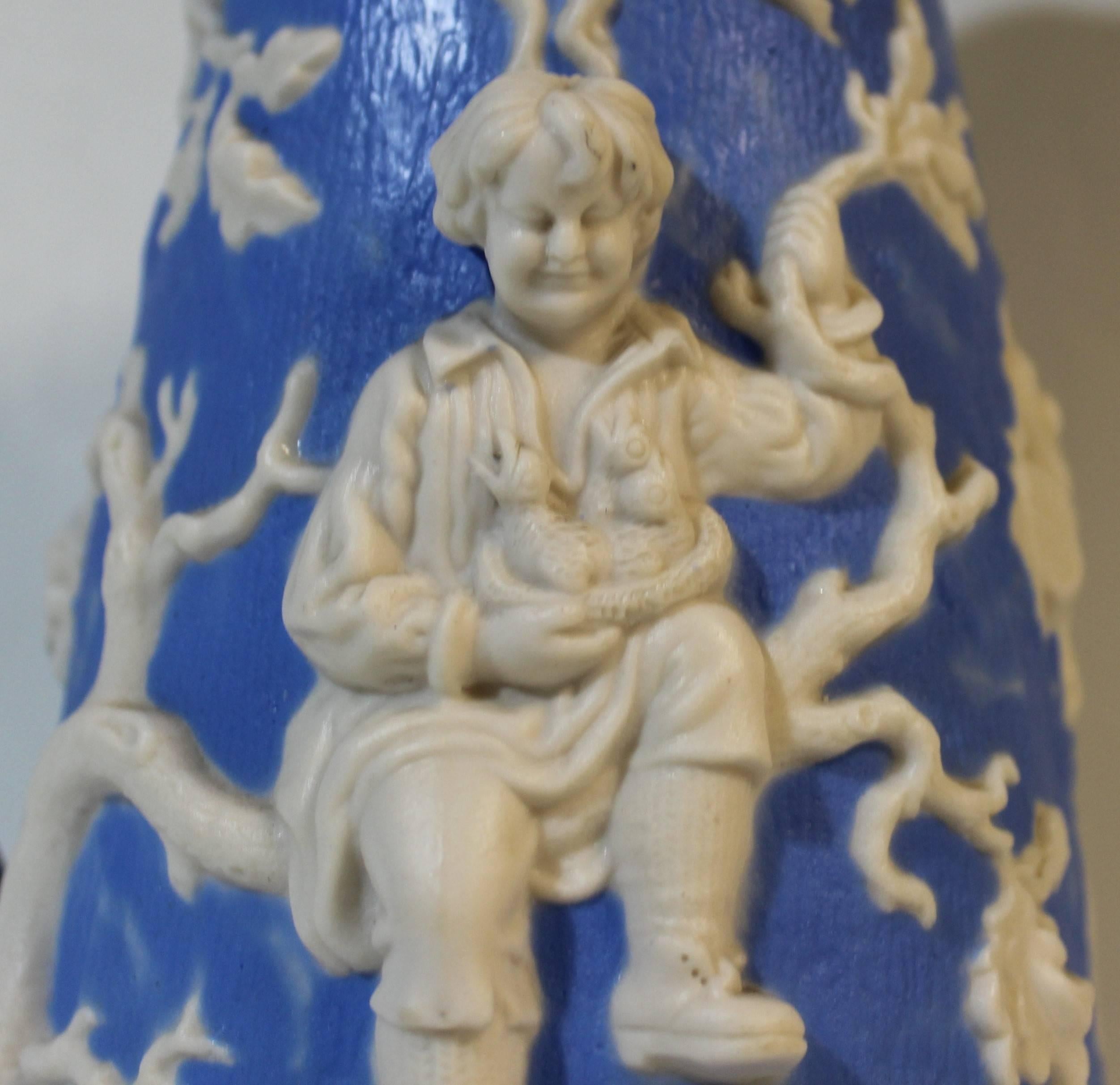 Ceramic T J & J Mayers Parian Jug or Pitcher For Sale