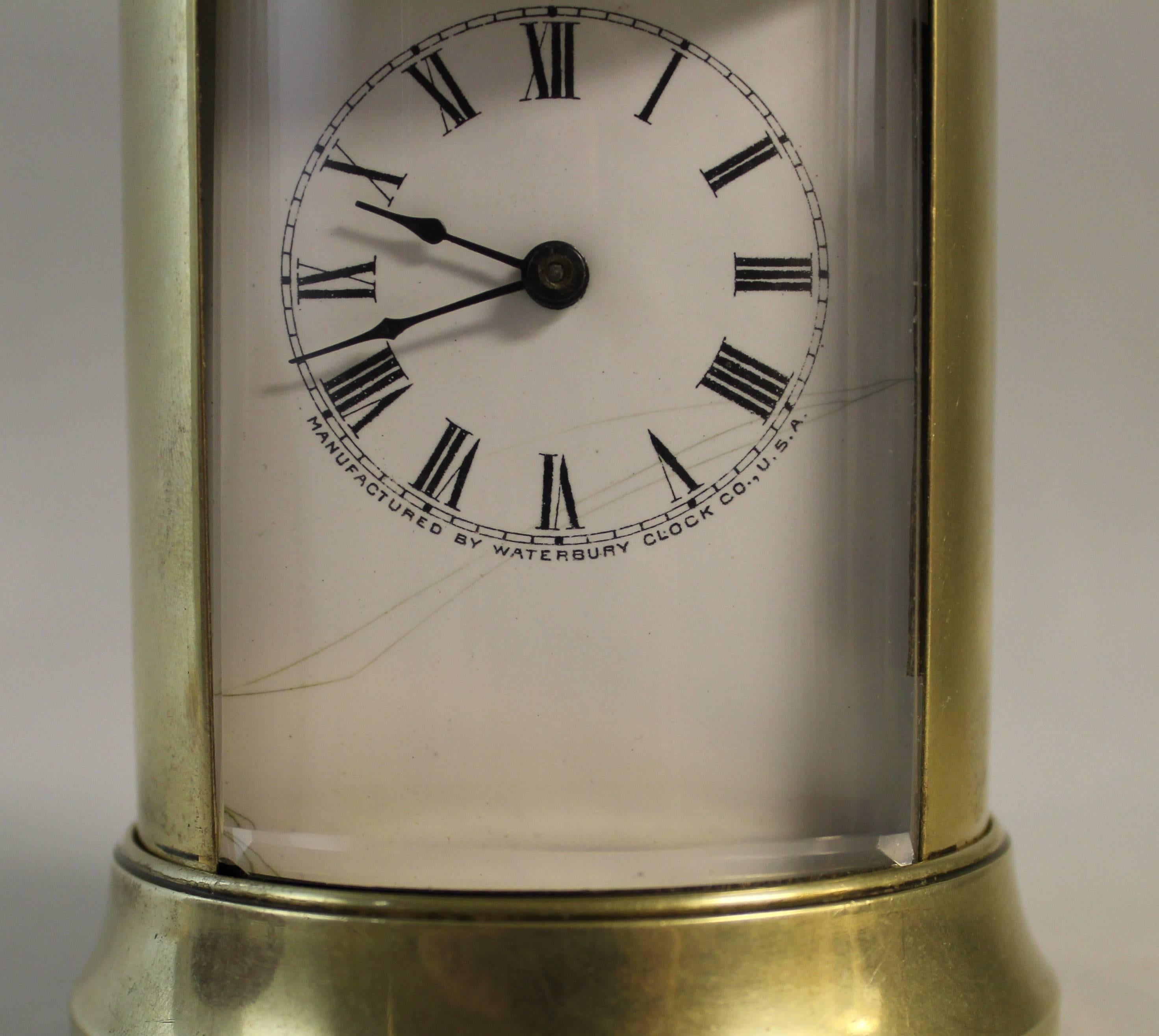 19th Century Carriage Clock by Waterbury Clock Co., U.S.A In Good Condition For Sale In Hamilton, Ontario