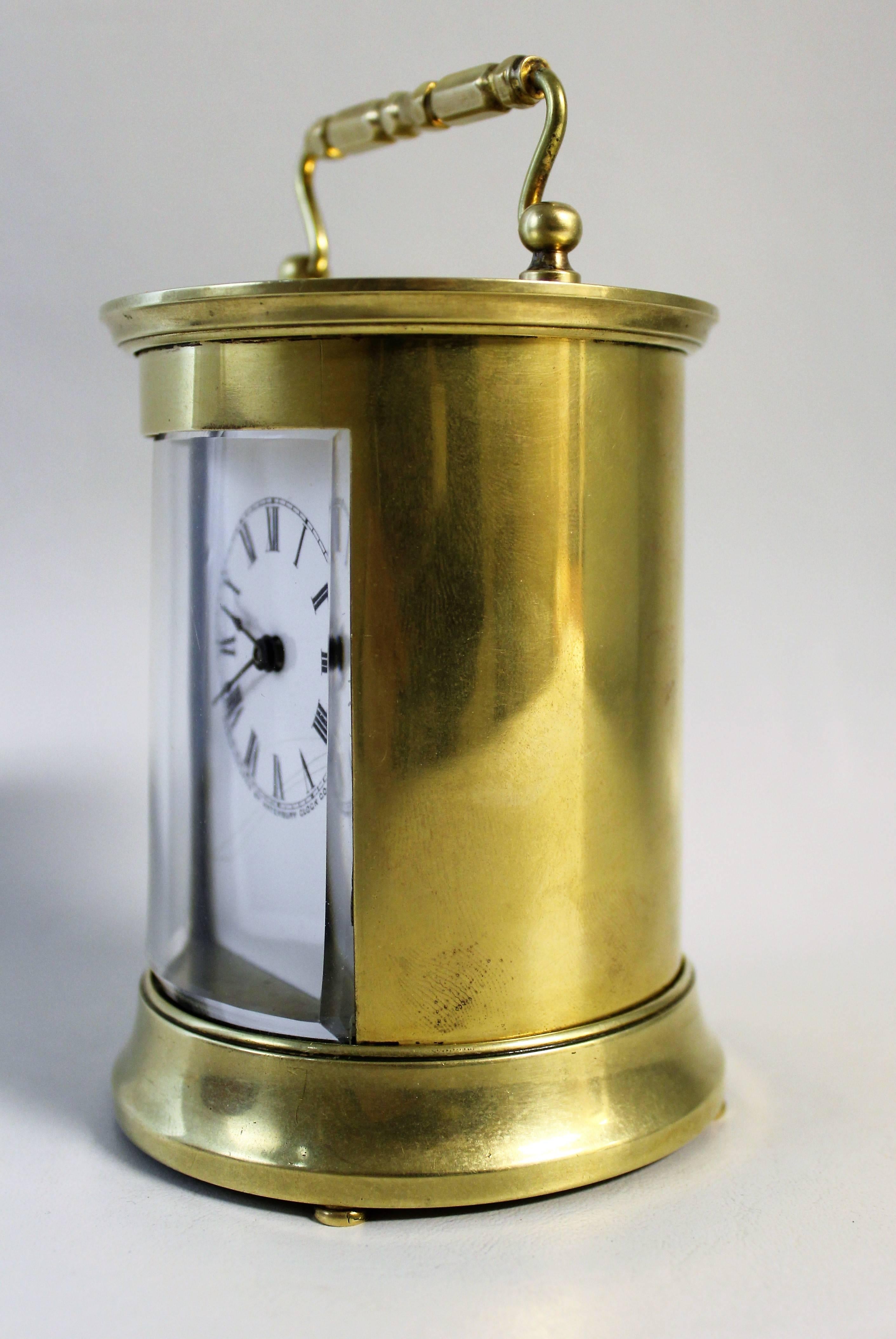 19th century Waterbury carriage clock. It has been recently cleaned and serviced and works perfectly.