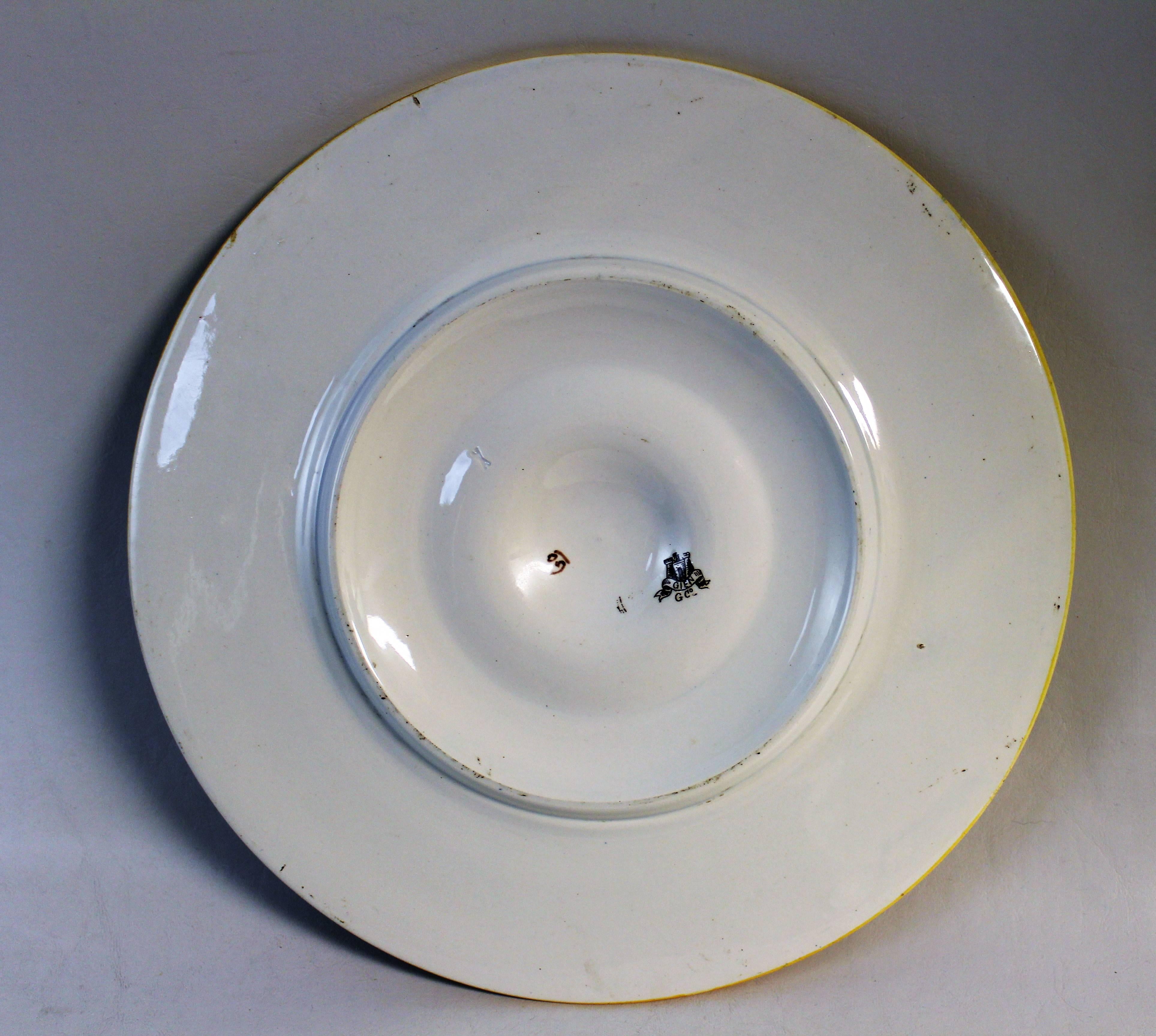 19th Century French Faience Charger or Plate For Sale 2