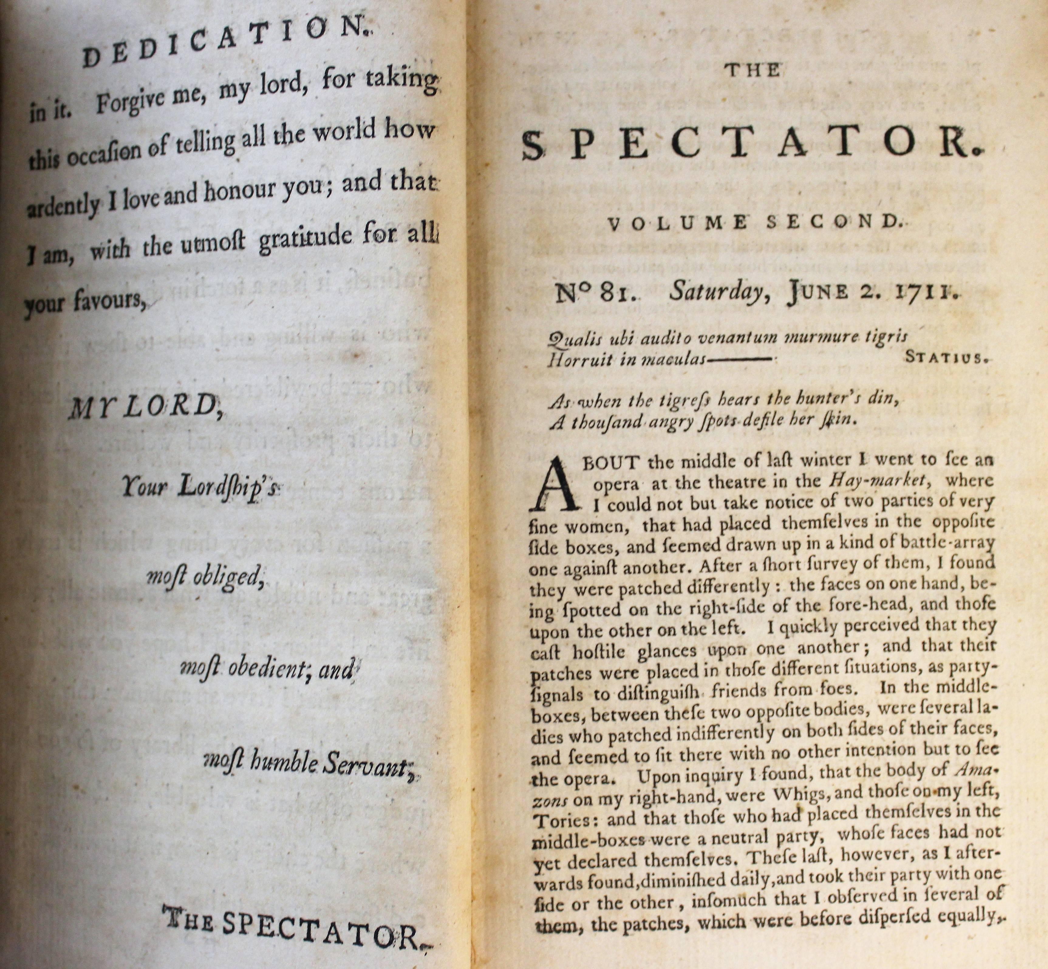 18th Century Spectator Book Set 3