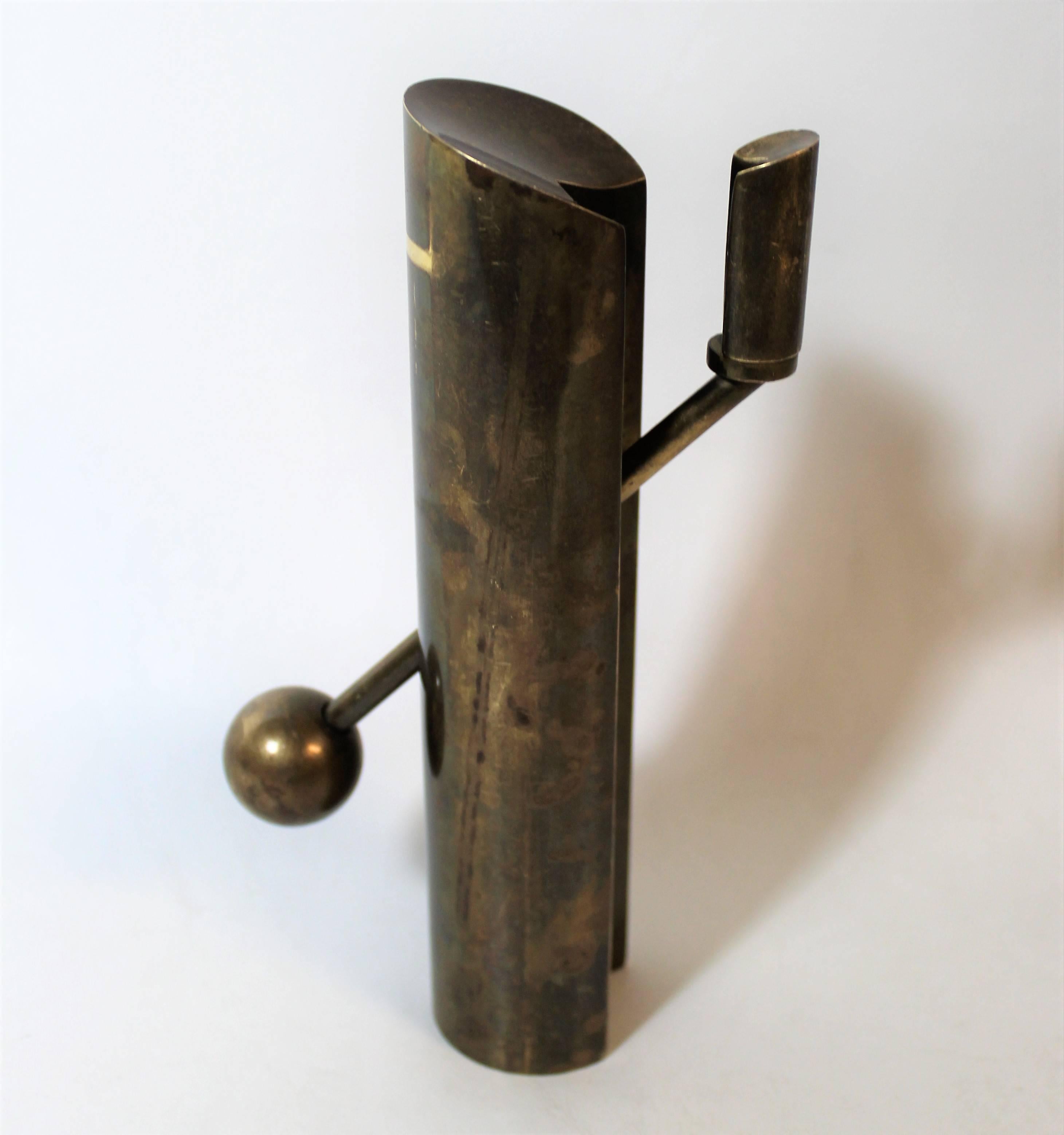 Pierre Forssell adjustable candlestick for Skultuna.