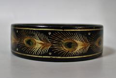 Pair of English Georgian Regency Papier Mâché Wine Coasters