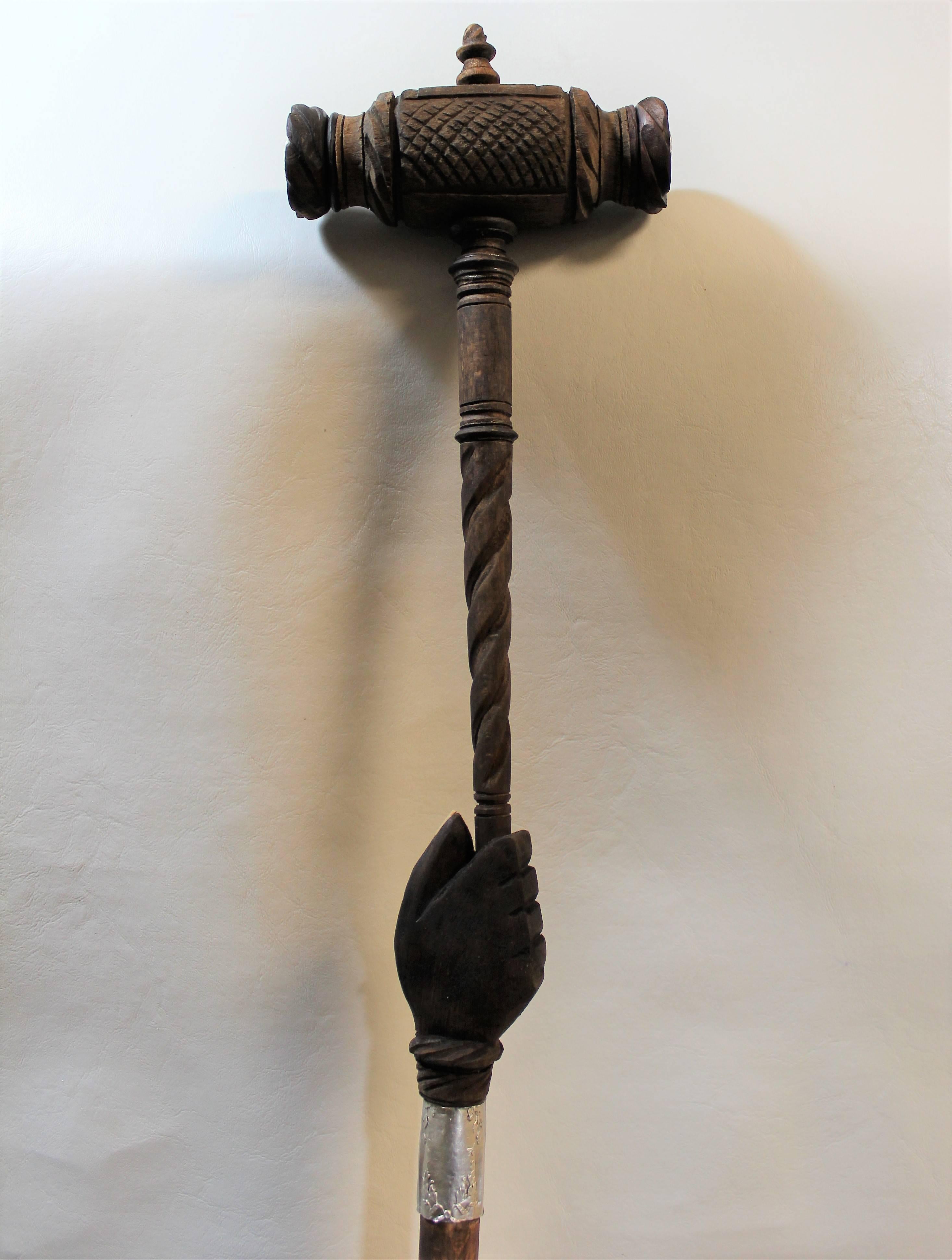19th Century German Masonic Walking Stick 4