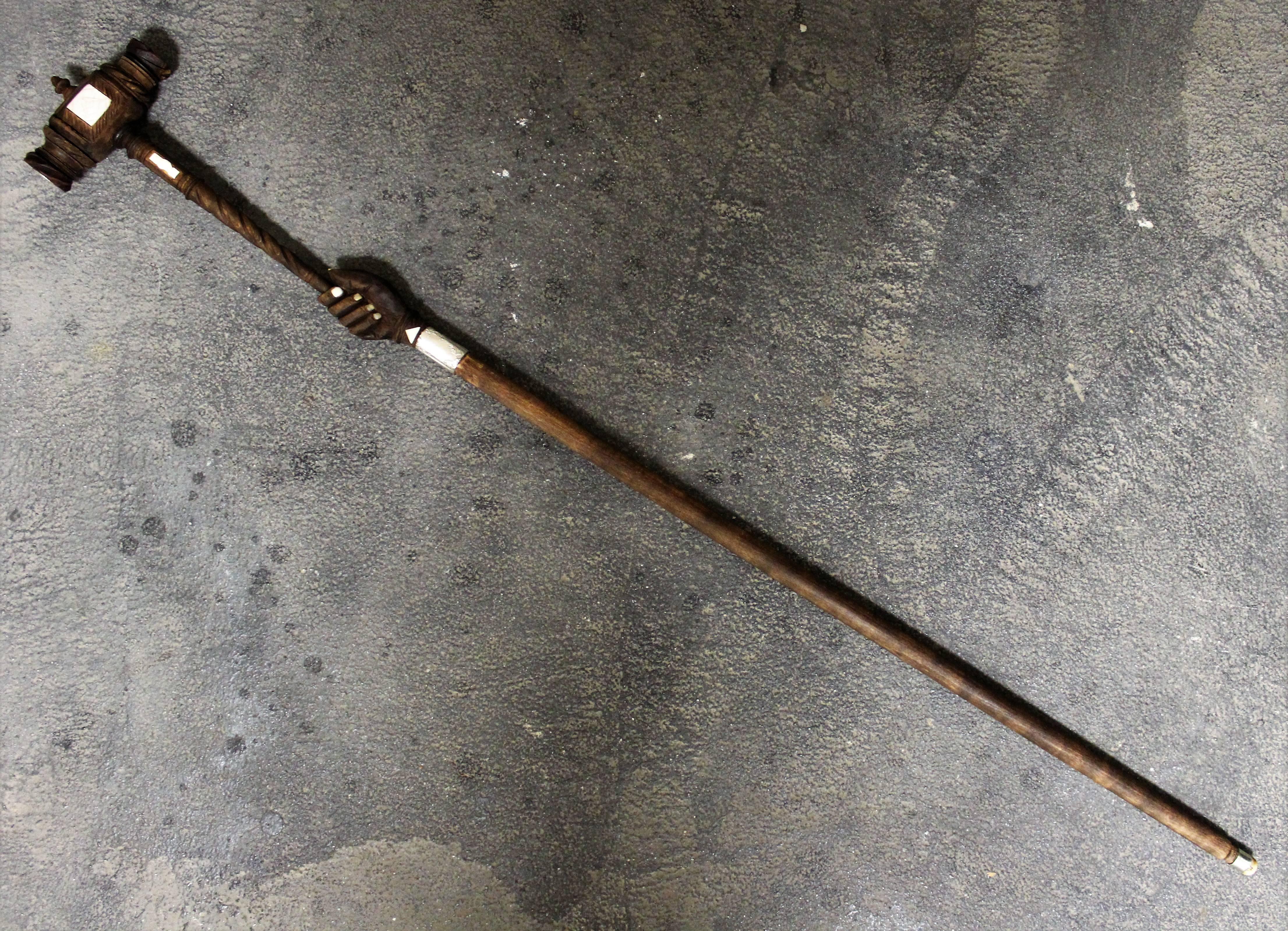 19th Century German Masonic Walking Stick 5