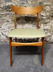 Six Schionning and Elgaard for Randers Danish Teak Dining Chairs