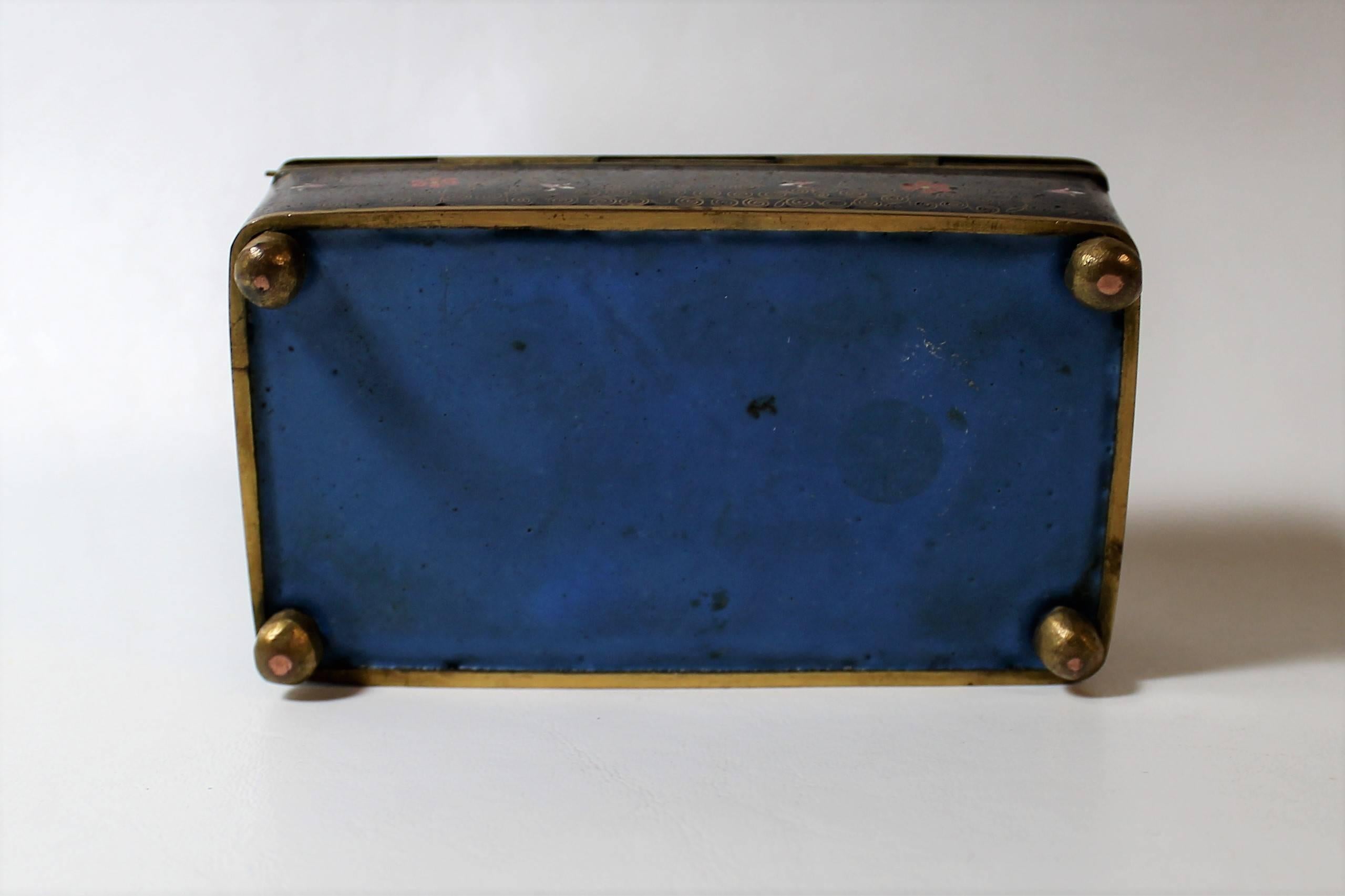 19th Century Chinese Cloisonne Decorative Box 3